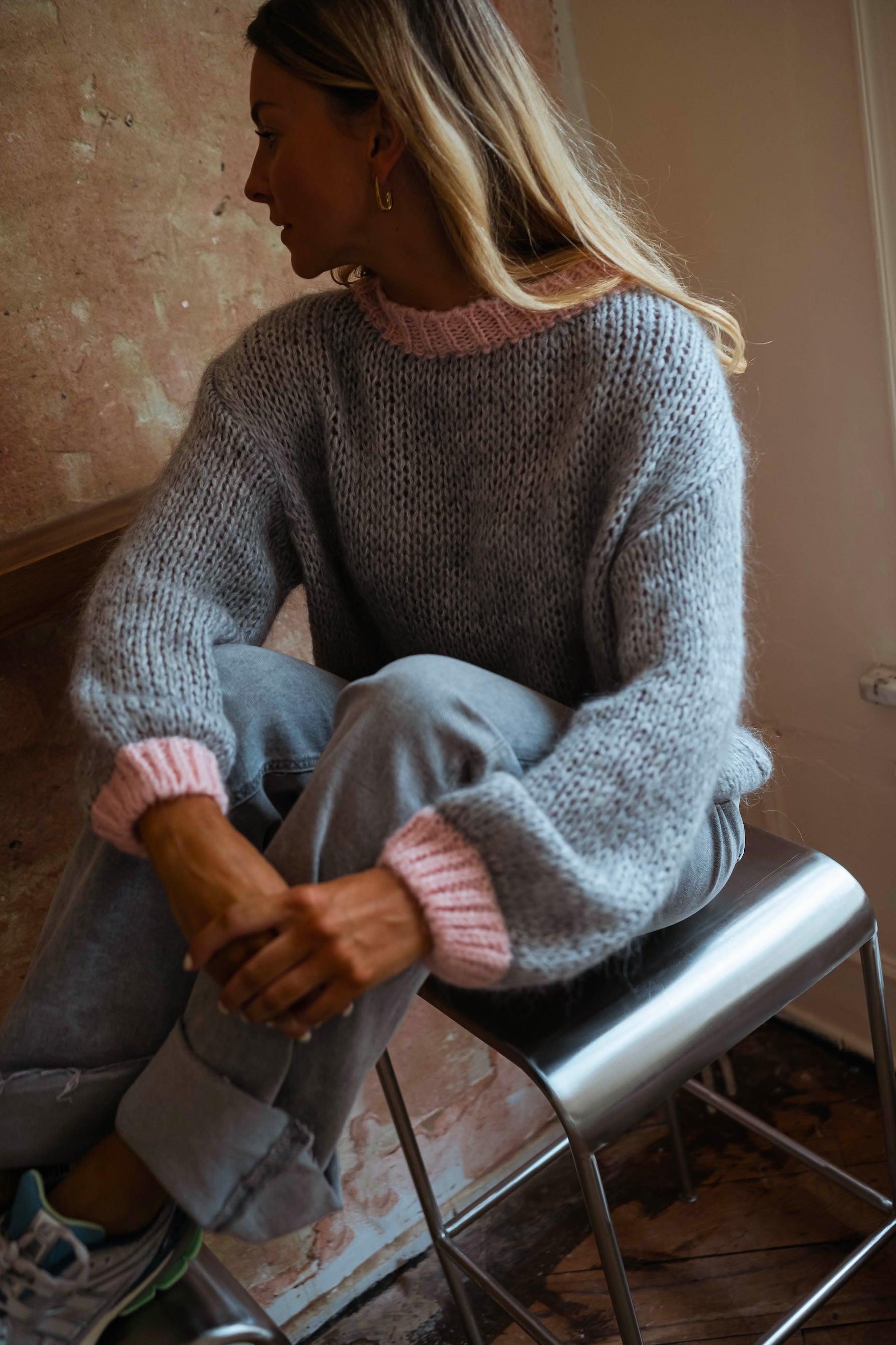 Grey Suzanne Sweater