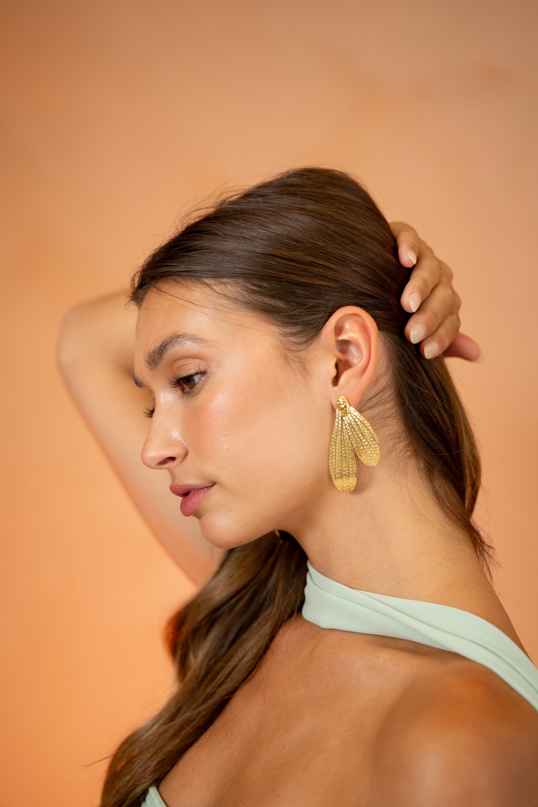 Golden Hymo Earrings
