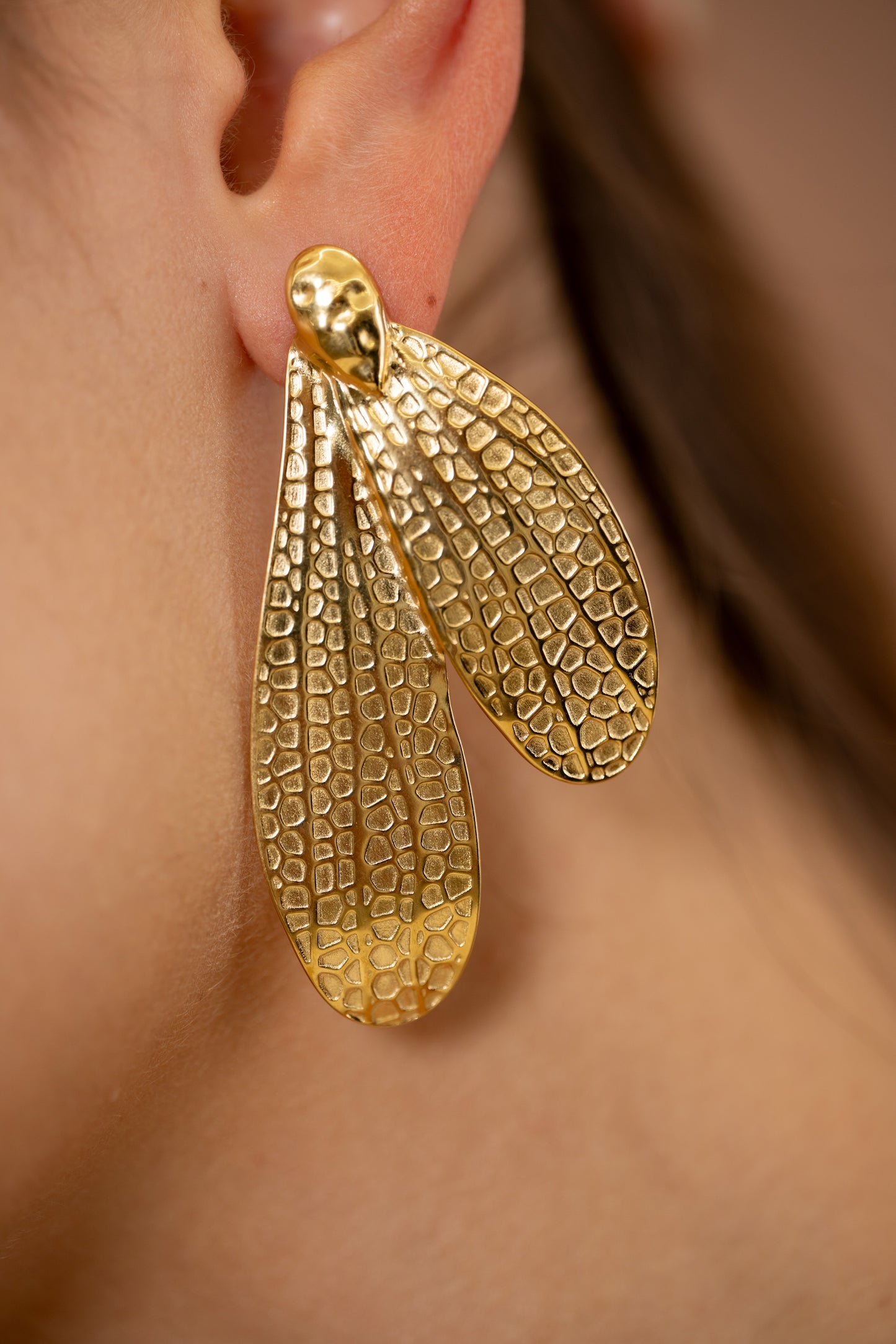 Golden Hymo Earrings