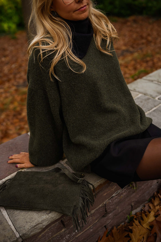 Khaki Jutta Sweater – Easy Clothes North America