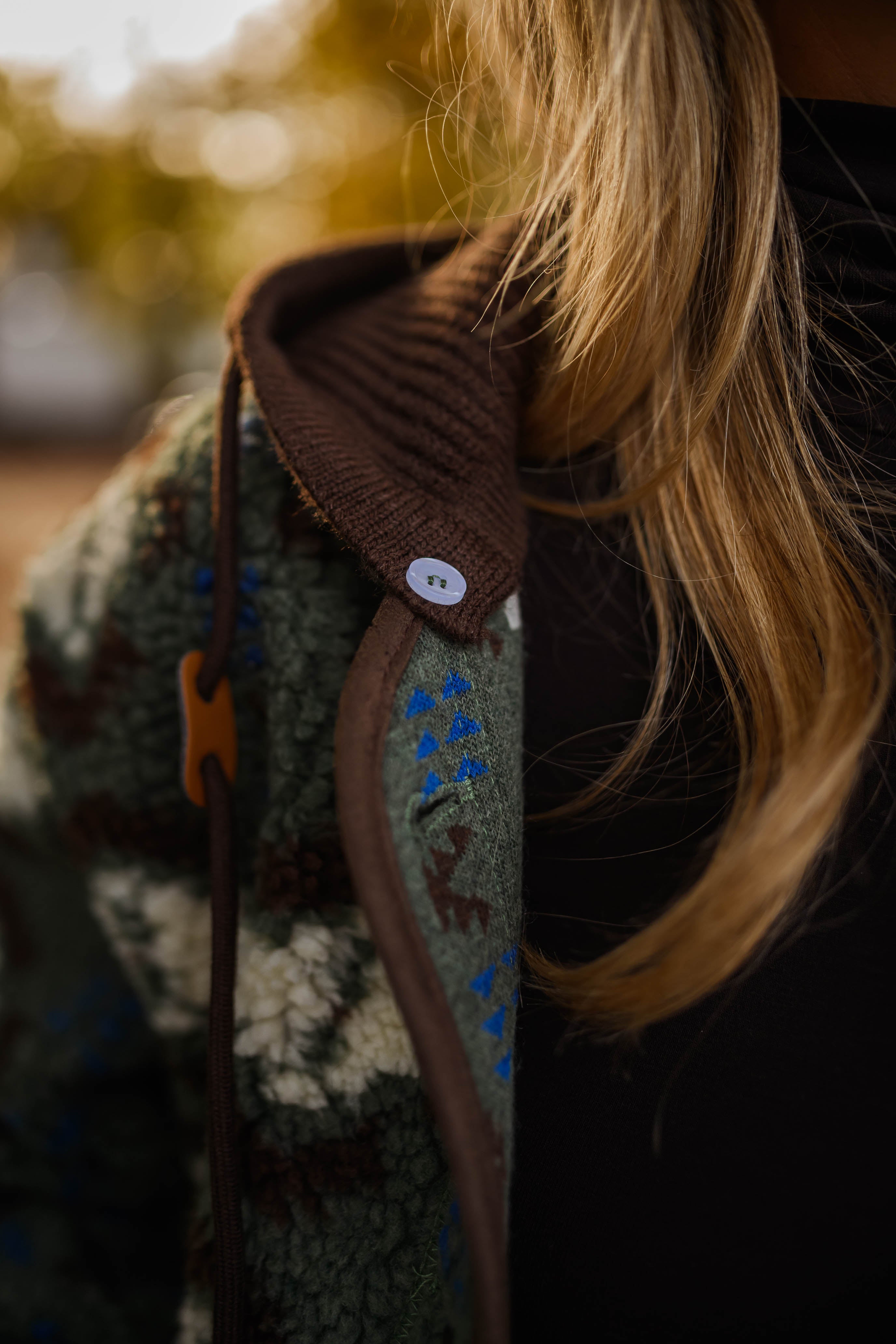 Khaki Patterned Malory Coat