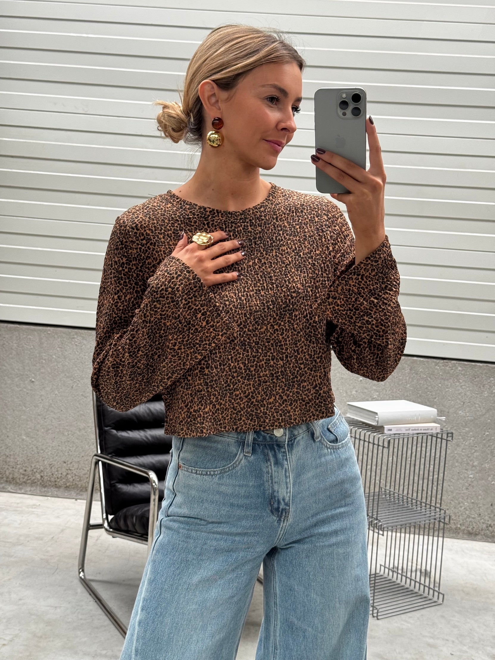 Leopard Analy Blouse