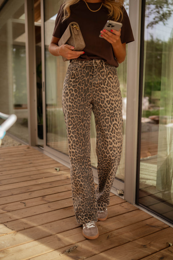 leopard easy パンツ Leopard Fares Pants – Easy Clothes North America