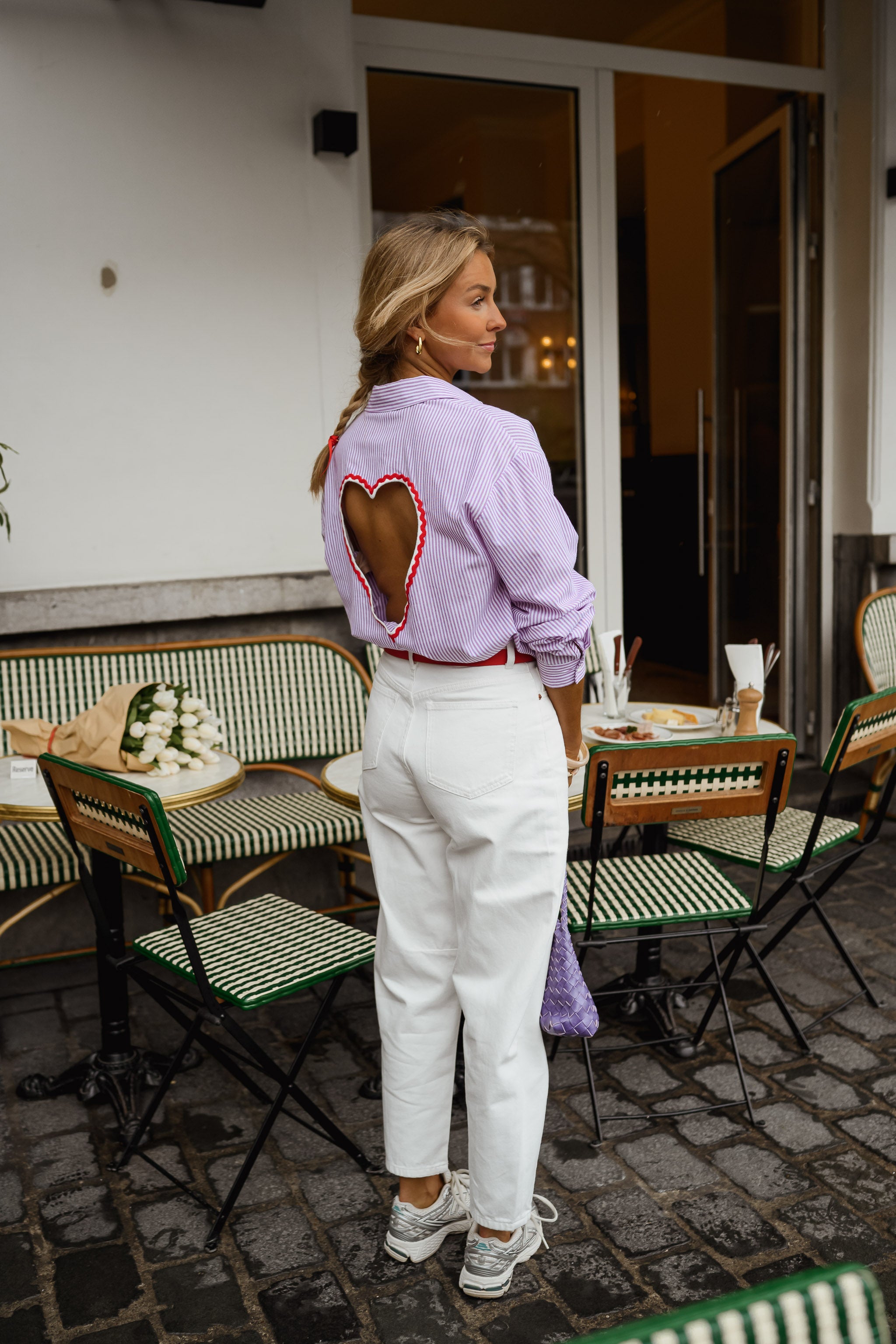 Lilac Striped Julie Shirt