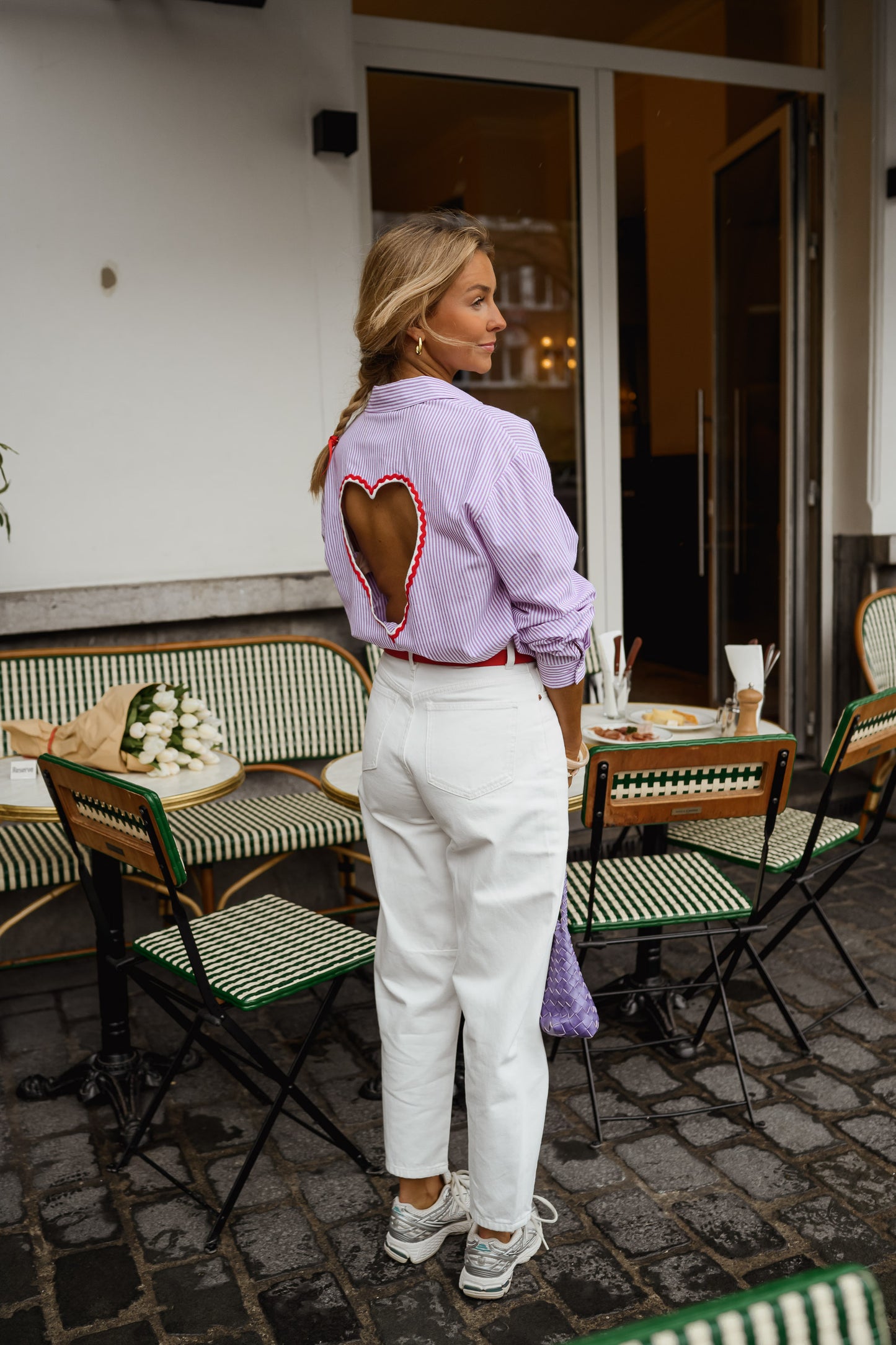 Lilac Striped Julie Shirt