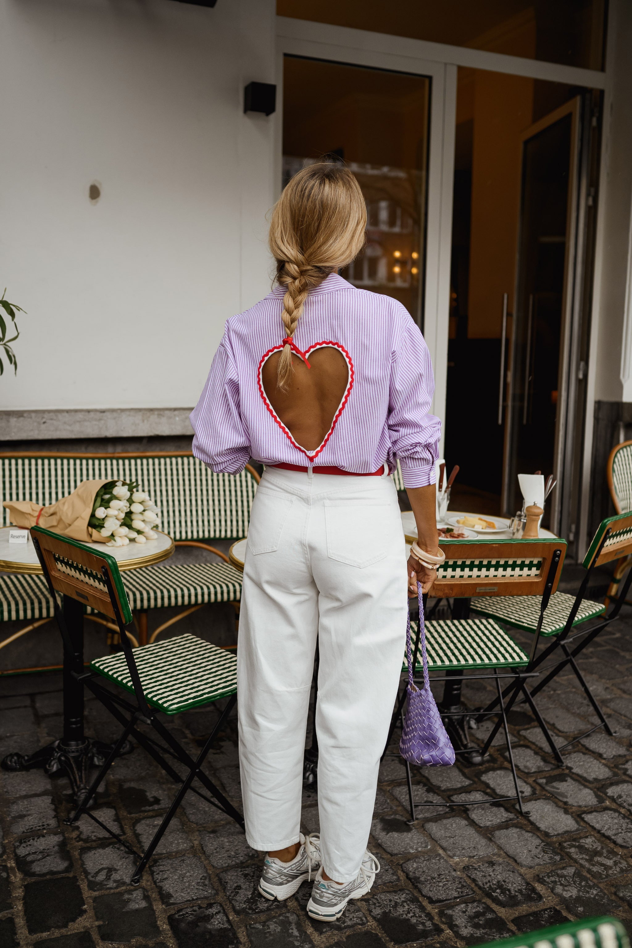 Lilac Striped Julie Shirt