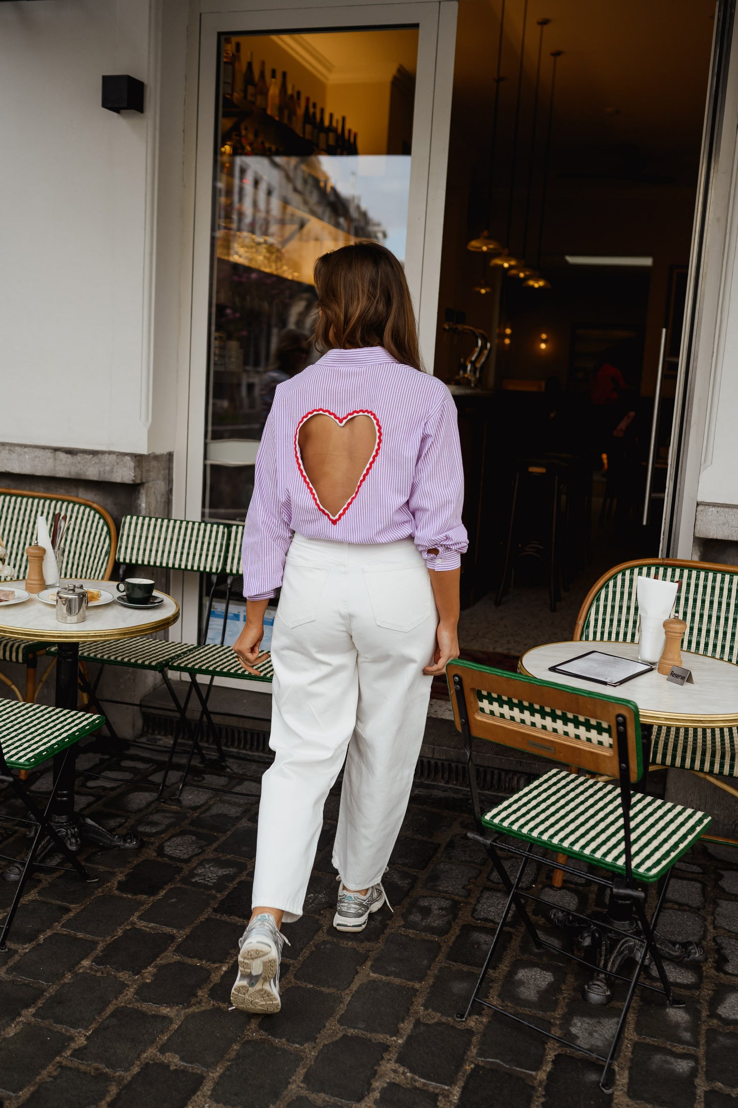 Lilac Striped Julie Shirt