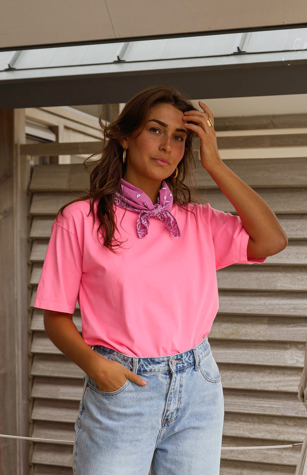 Pink and Orange Sleeveless Aimee Top – Easy Clothes North America
