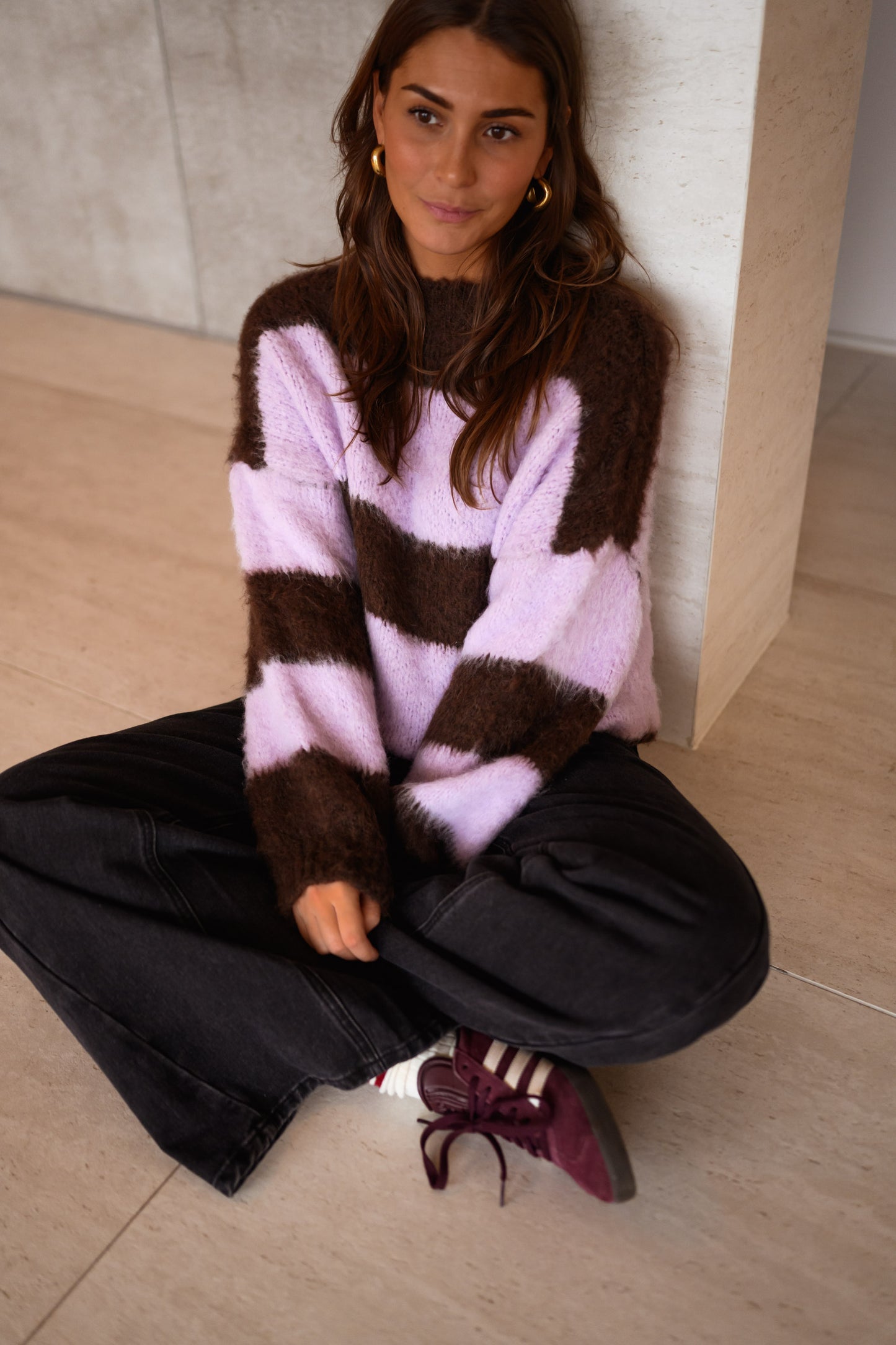 Pink and Brown Japa Sweater