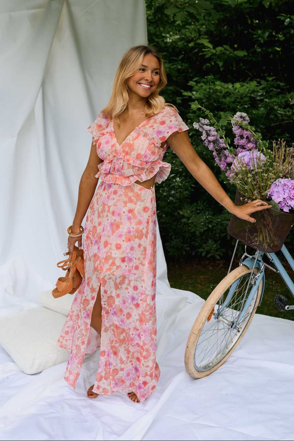 Pink Floral Odile Dress | Easy Clothes North America