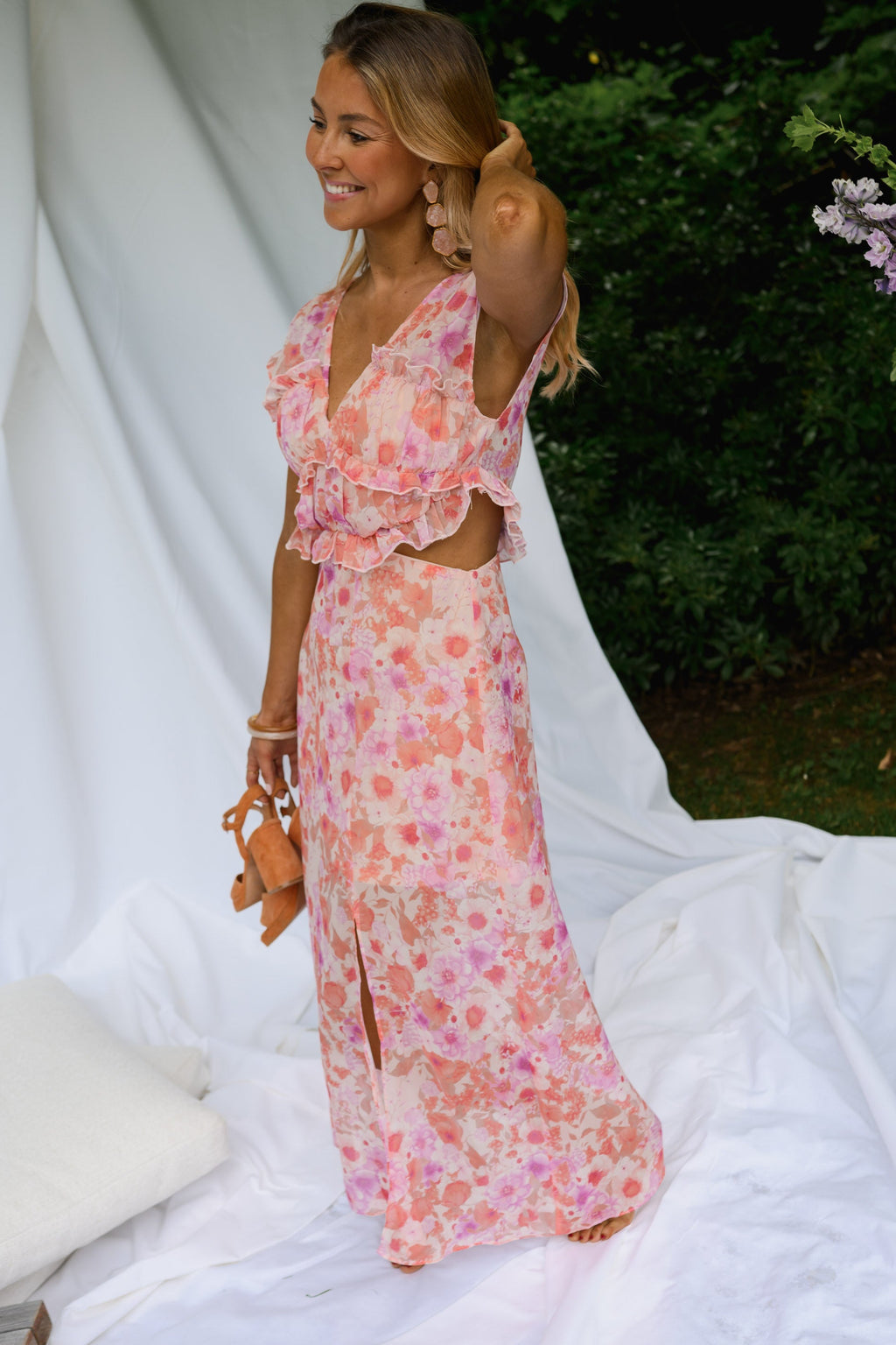 Pink Floral Odile Dress | Easy Clothes North America