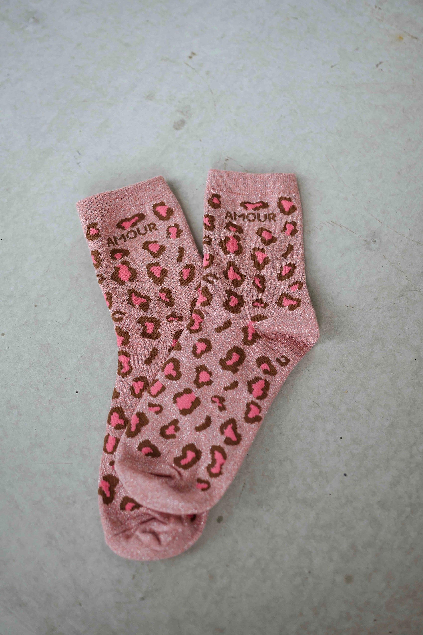 Pink Leopard Bosca Socks
