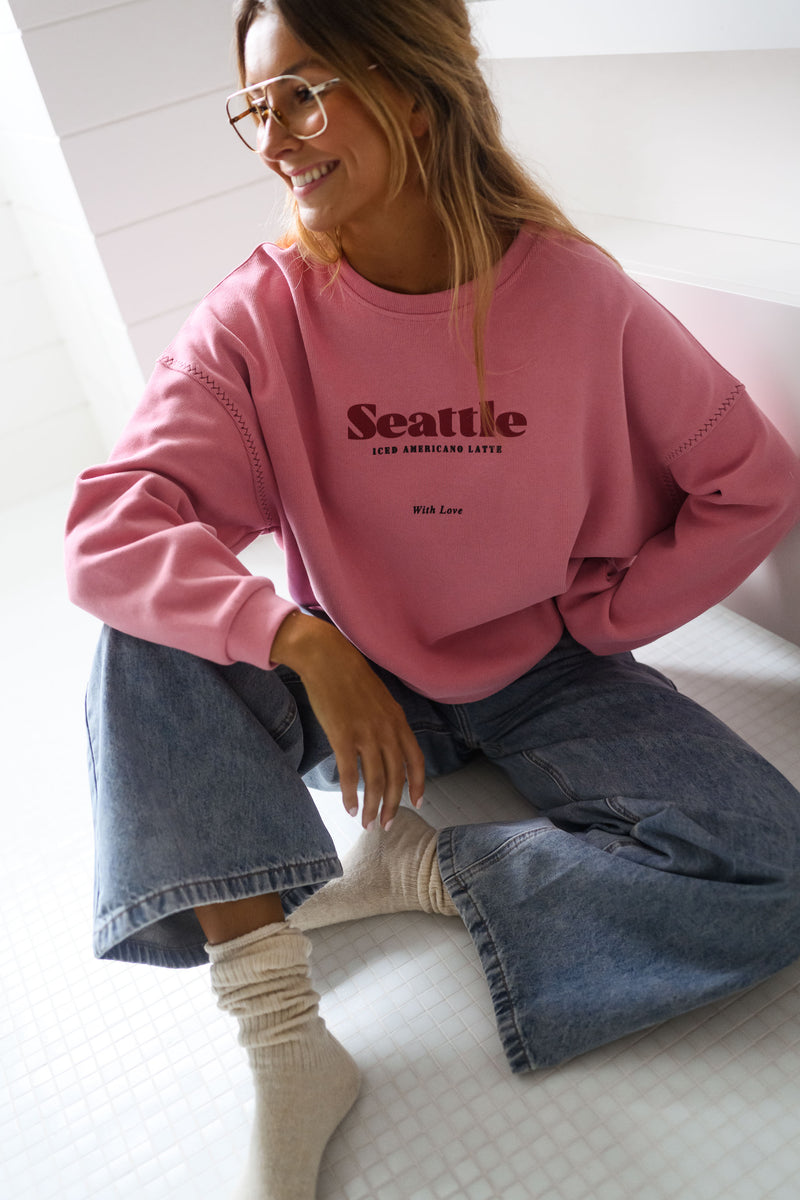 Pink Seattle Sweater