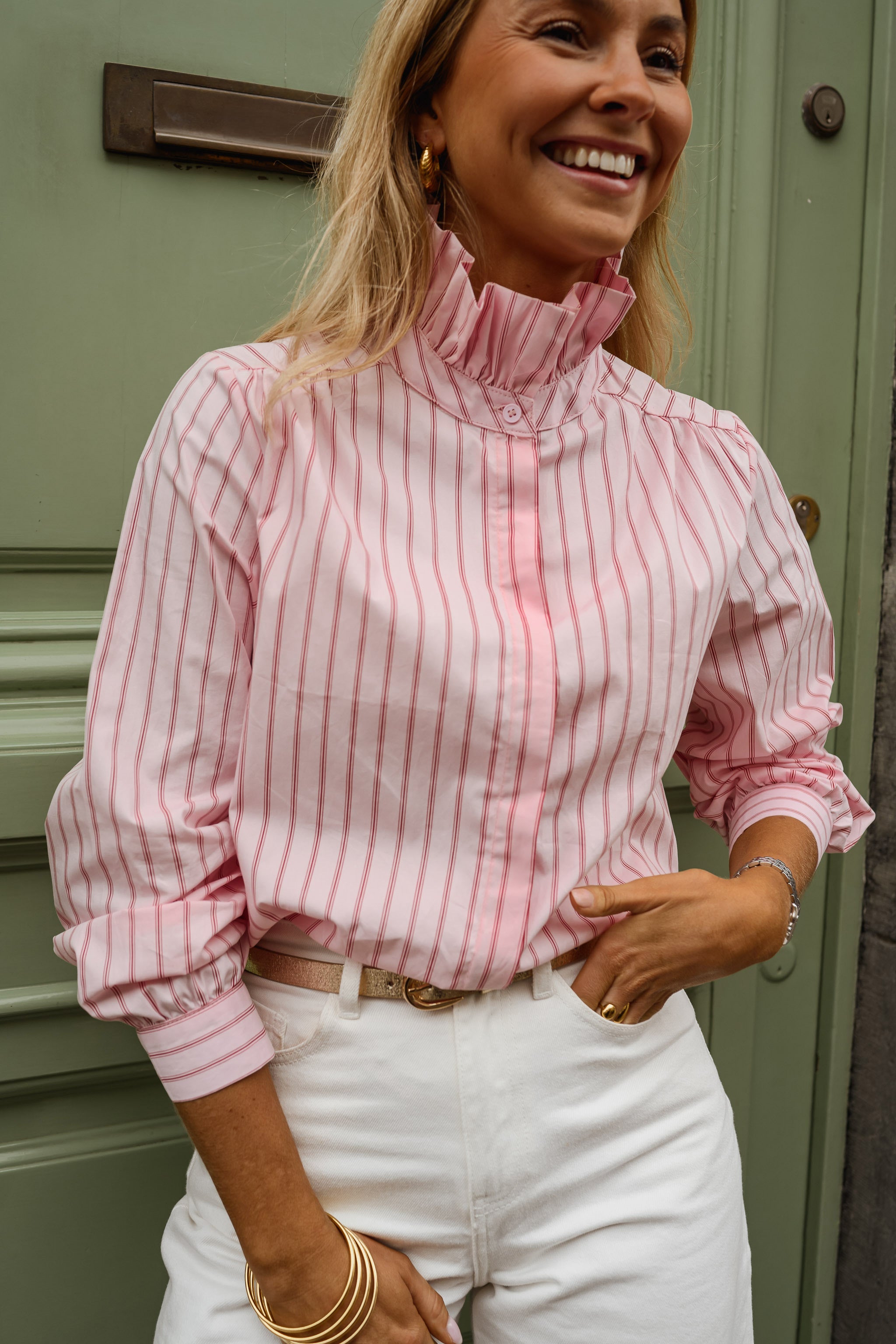Pink Striped Eleanor Shirt