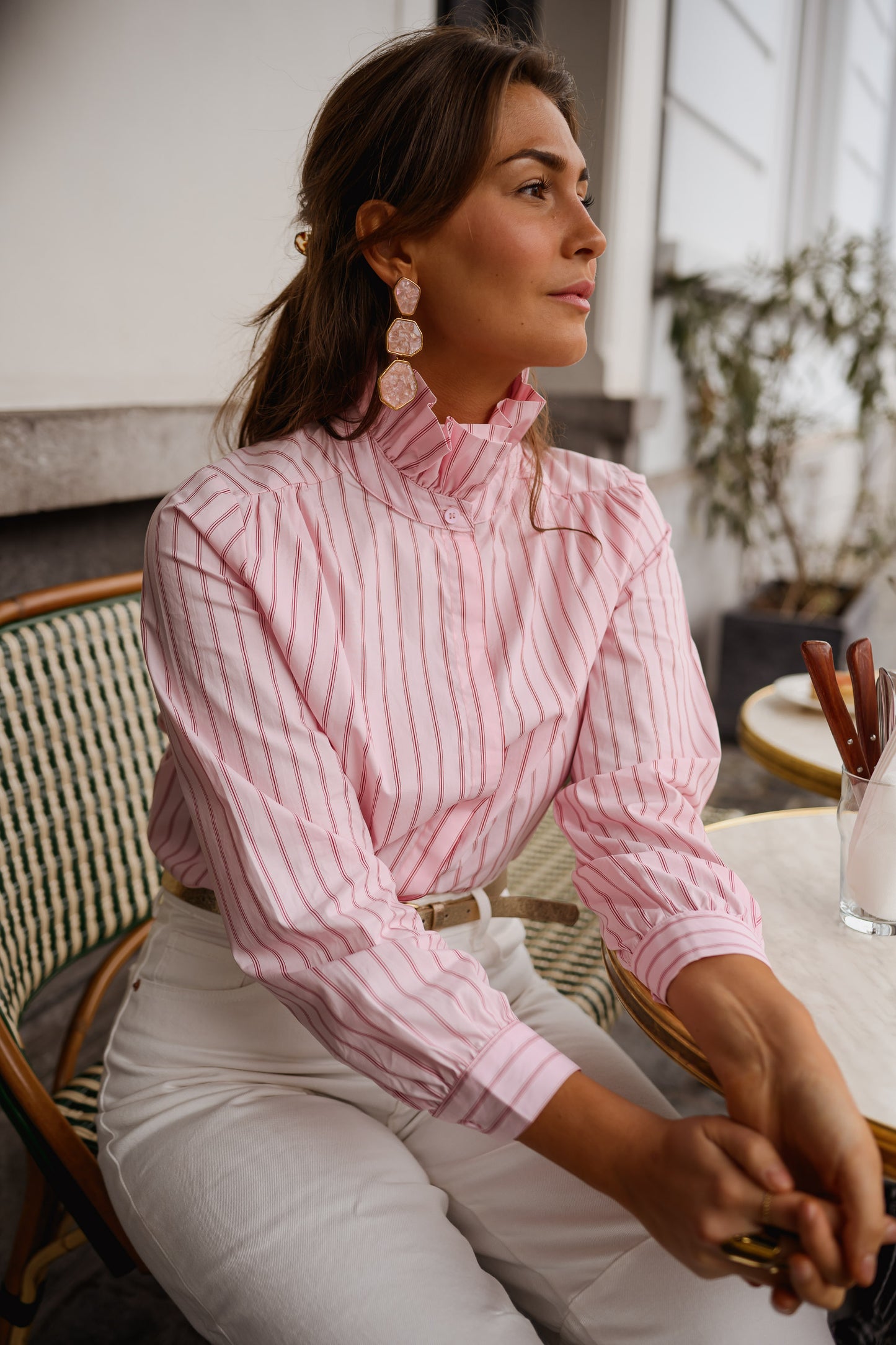 Pink Striped Eleanor Shirt