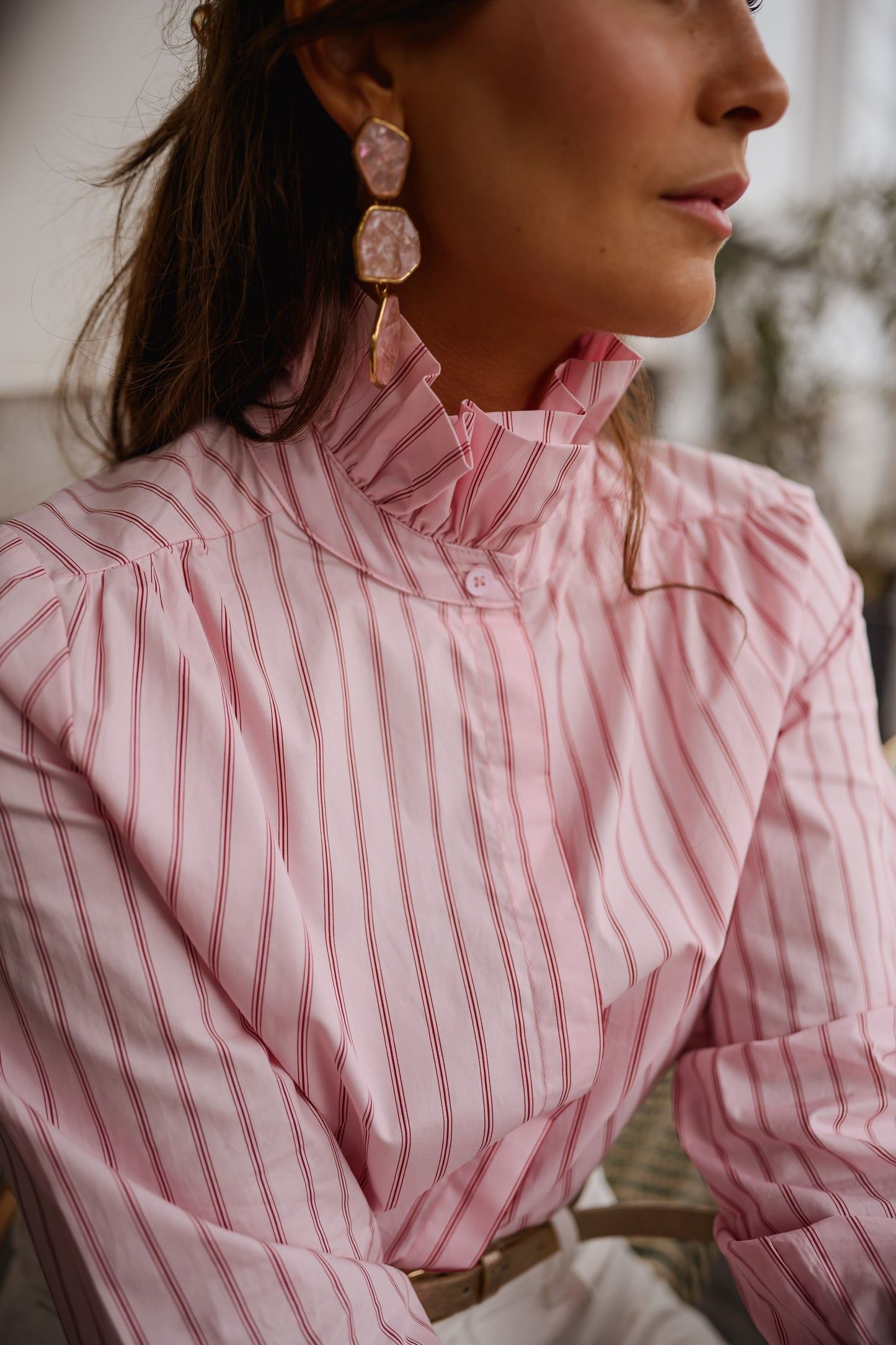 Pink Striped Eleanor Shirt