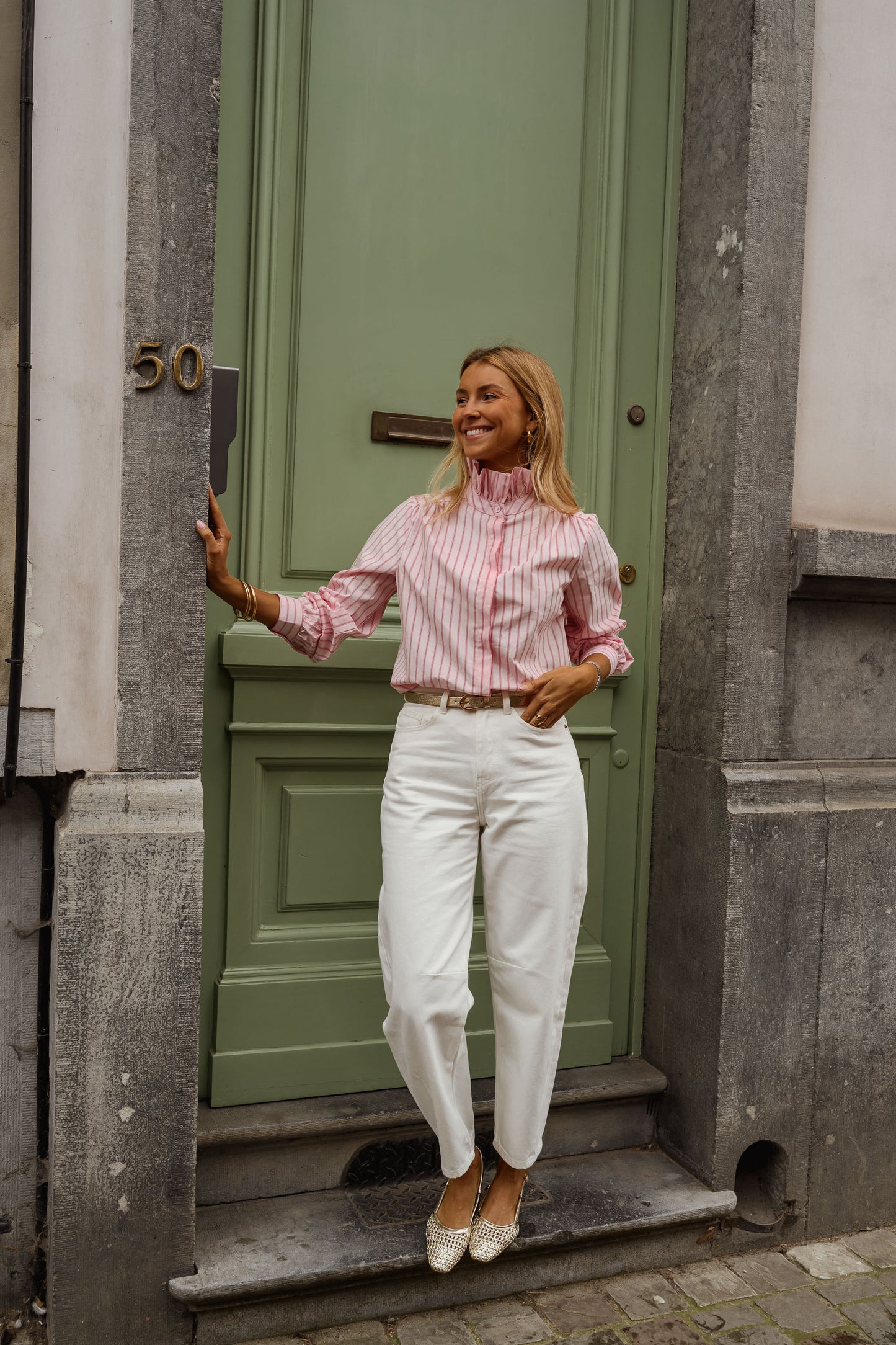 Pink Striped Eleanor Shirt