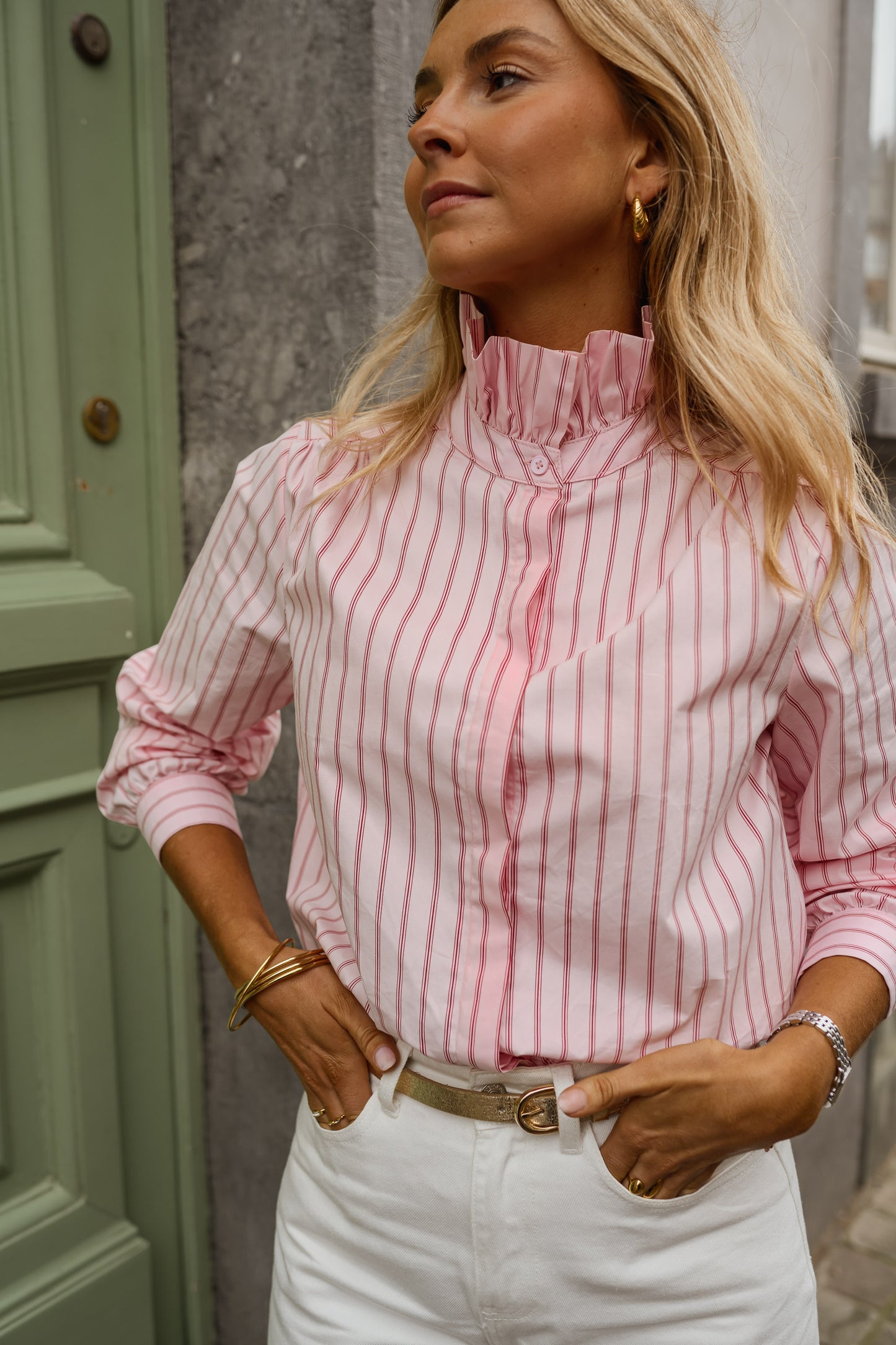 Pink Striped Eleanor Shirt