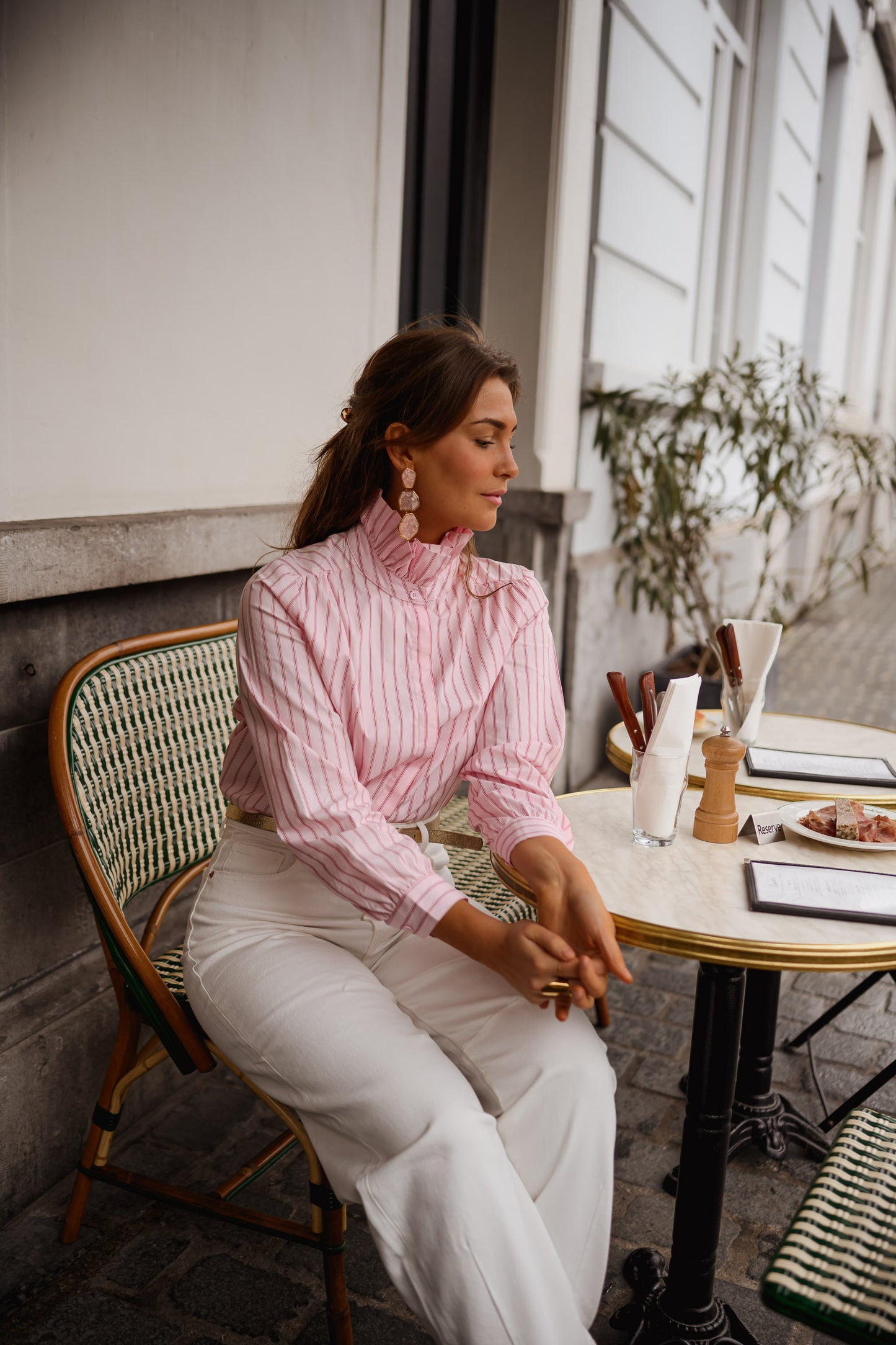 Pink Striped Eleanor Shirt