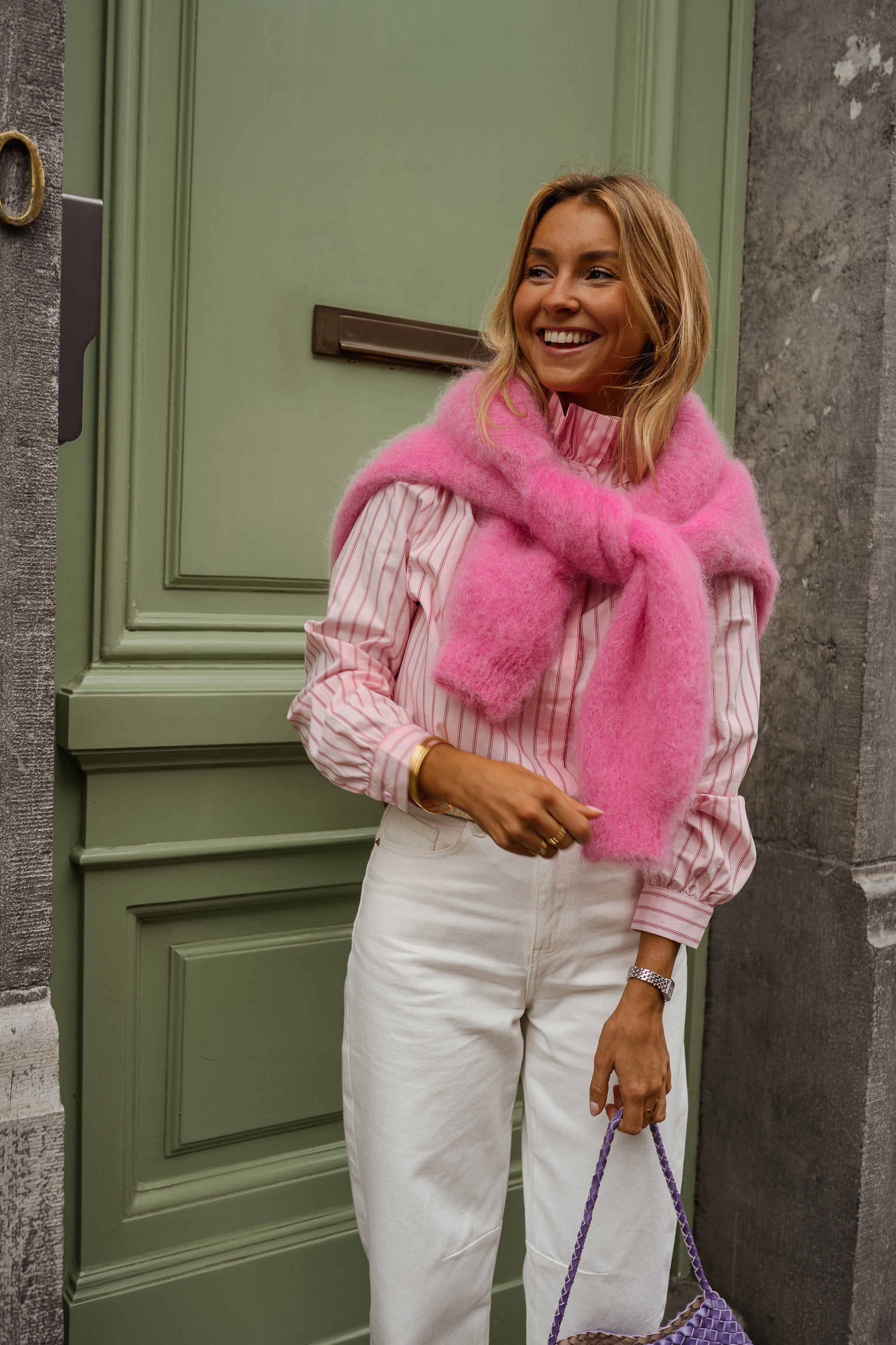 Pink Striped Eleanor Shirt