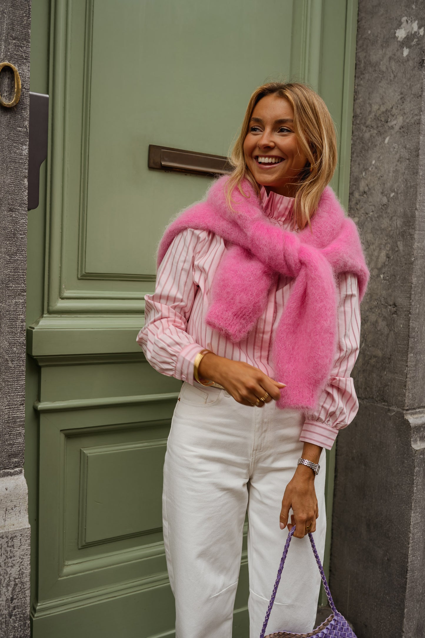 Pink Striped Eleanor Shirt