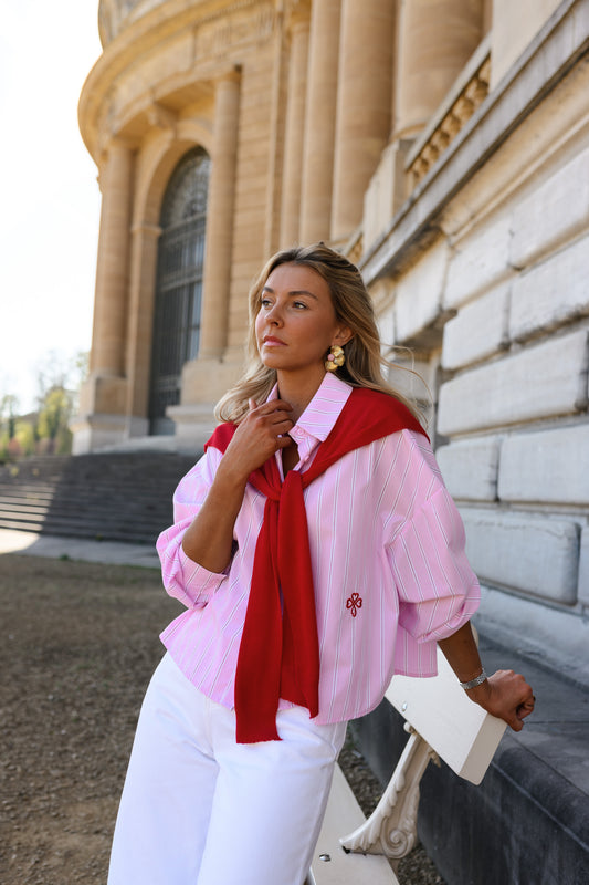 Pink Striped Robbie Shirt