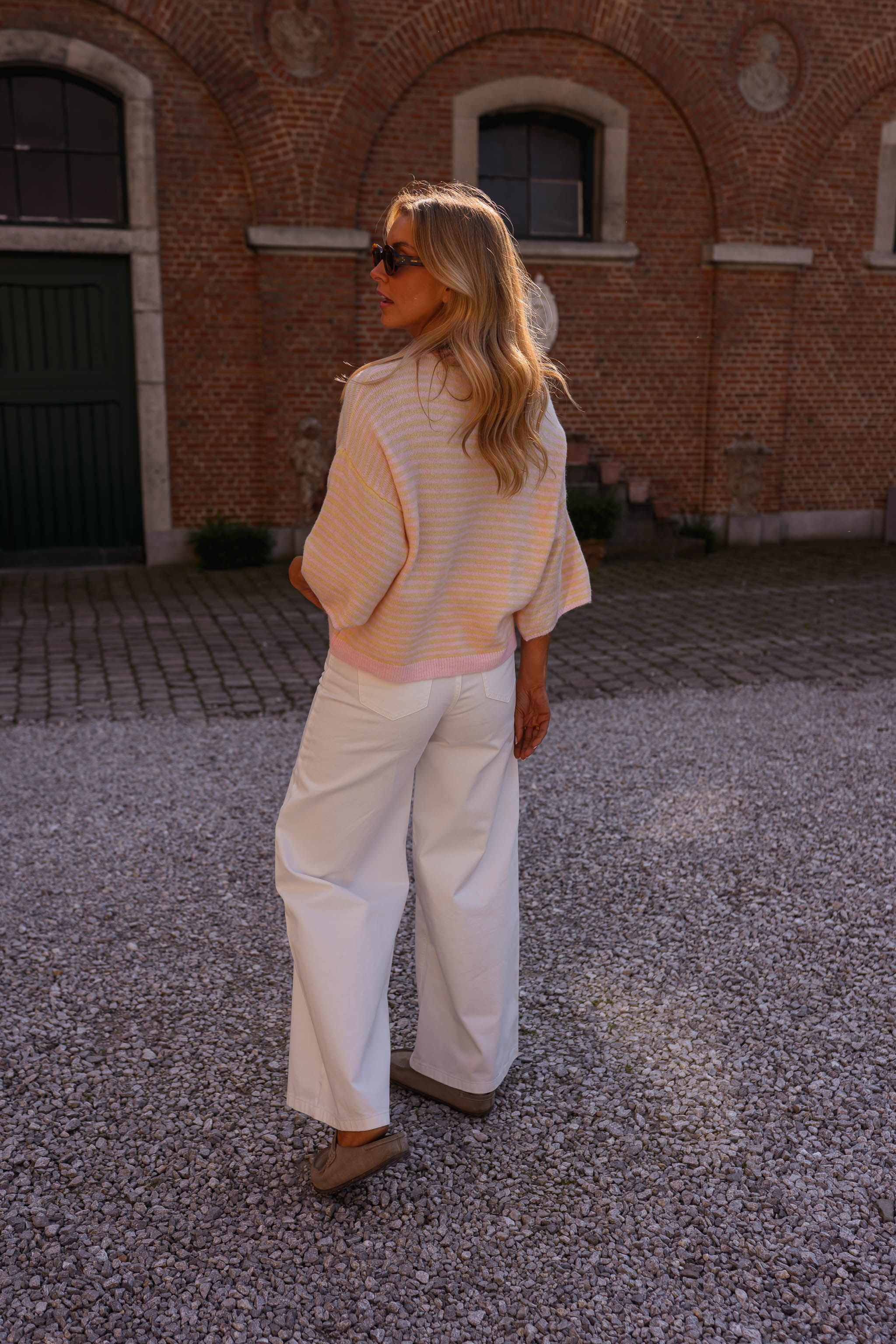 Pink And Yellow Danya Sweater