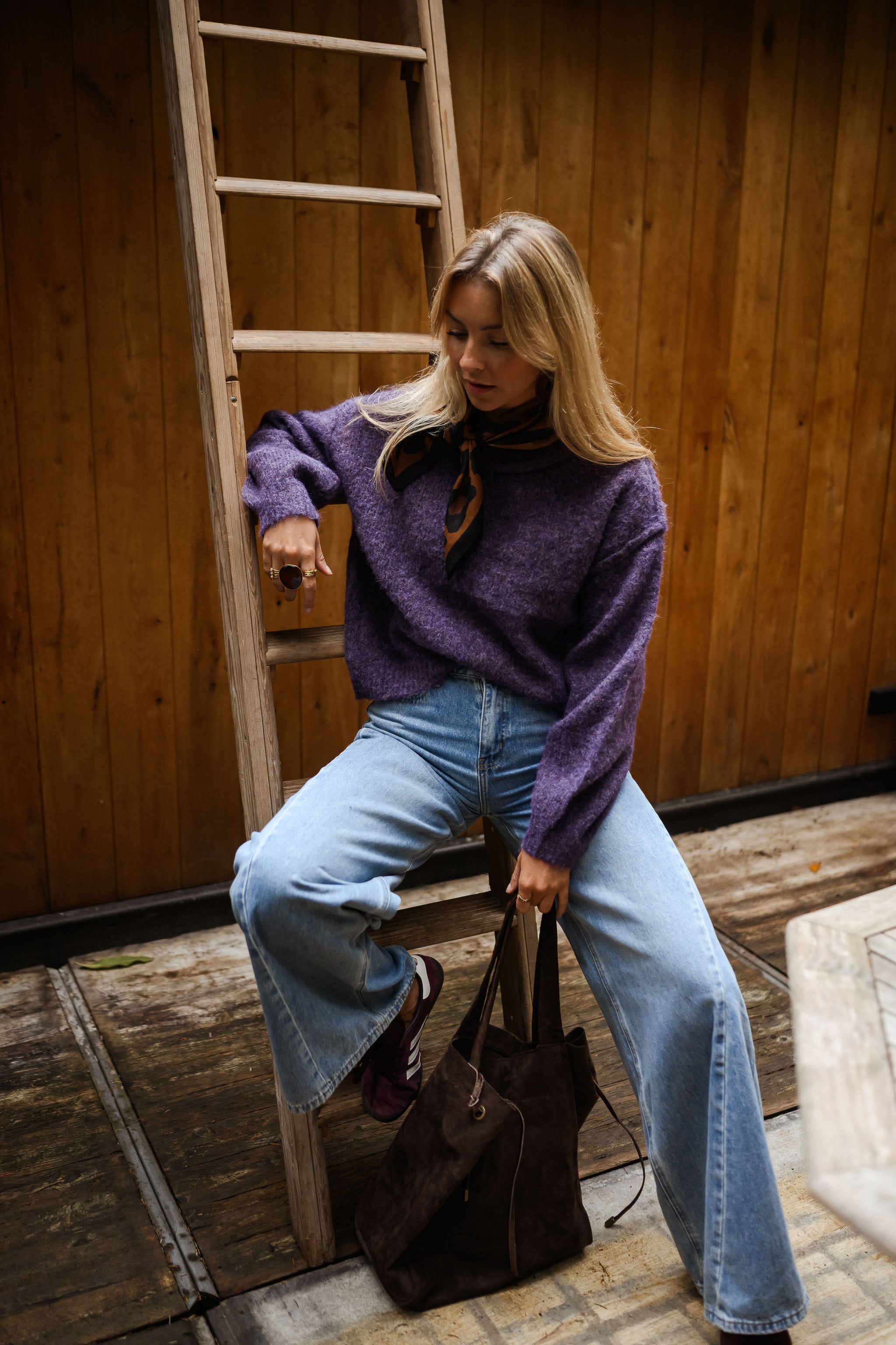 Purple Romeo Sweater