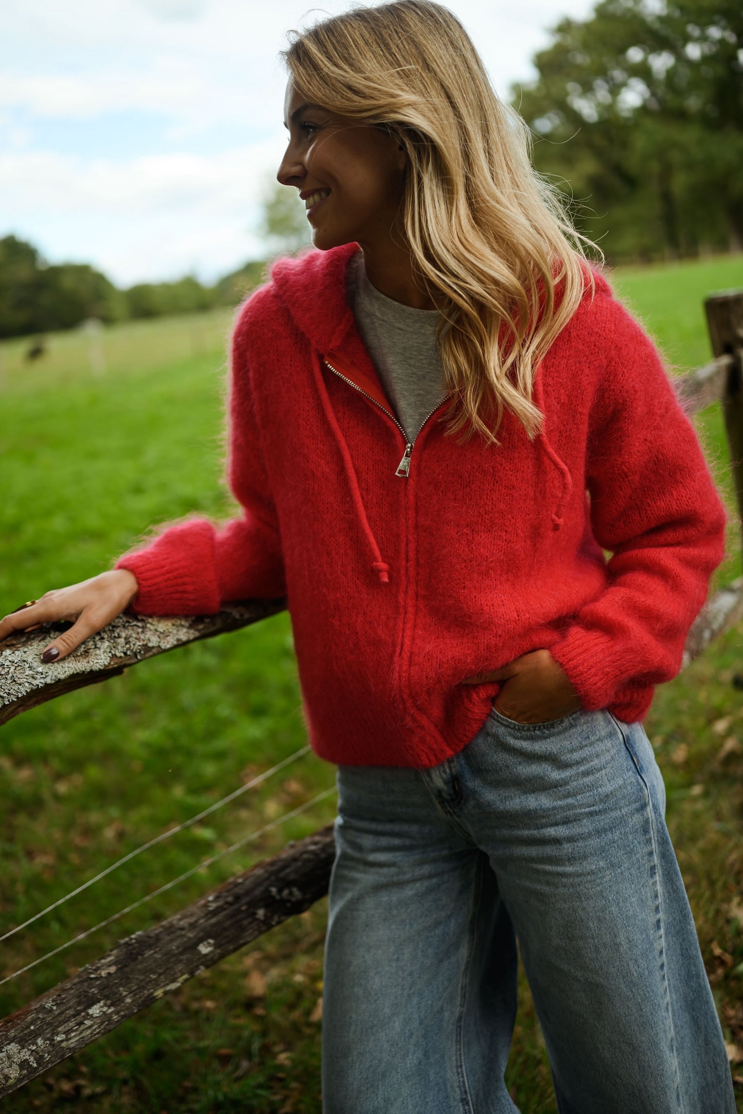 Red Jayde Cardigan