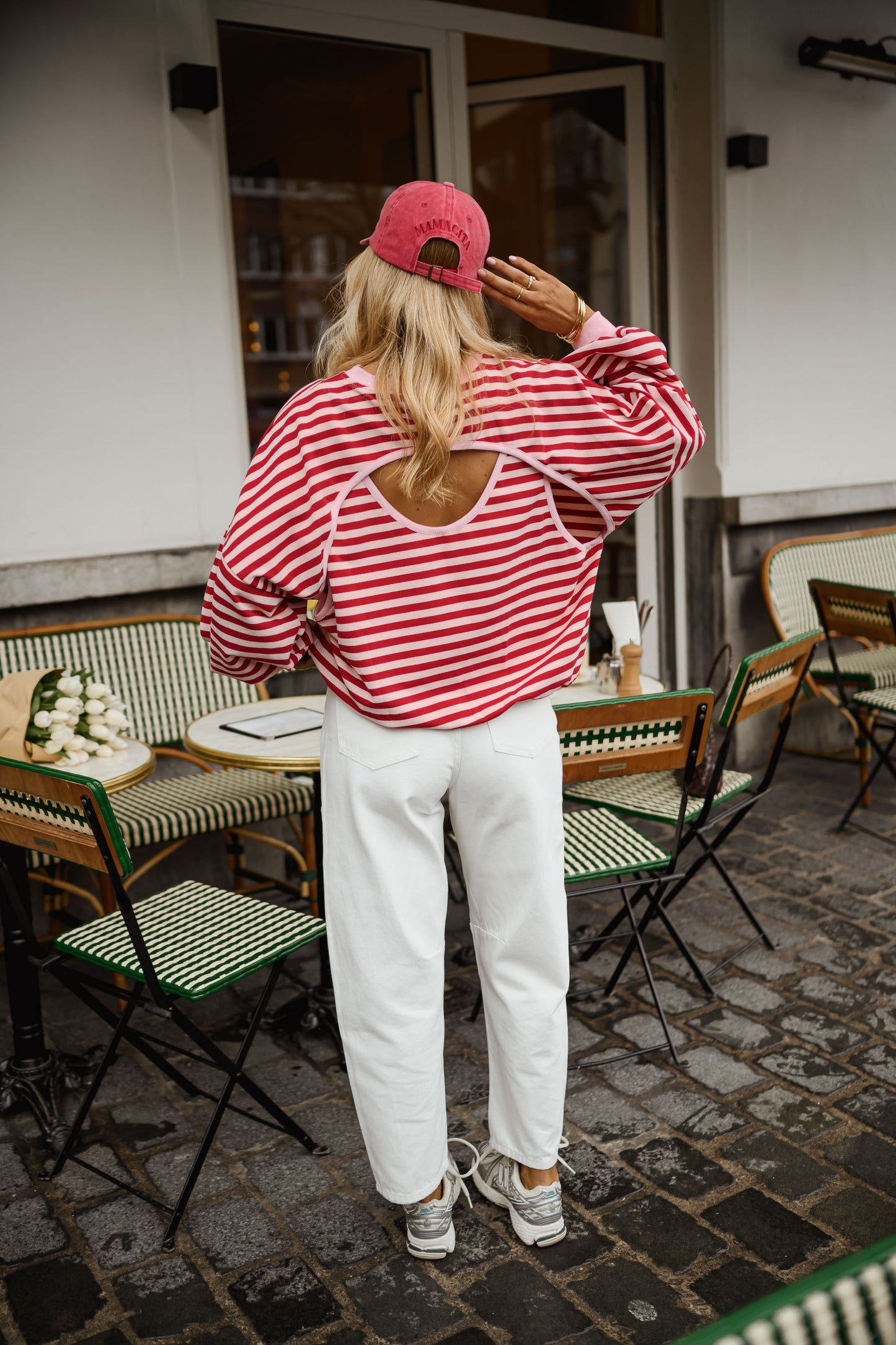 Red and Pink Livia Sweater