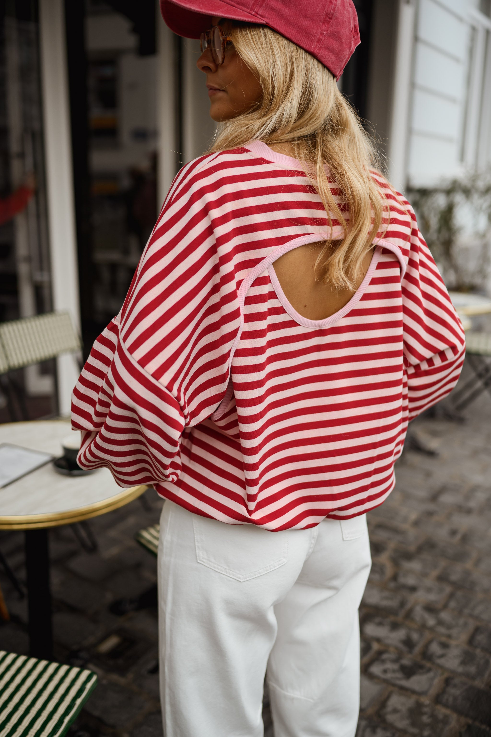 Red and Pink Livia Sweater