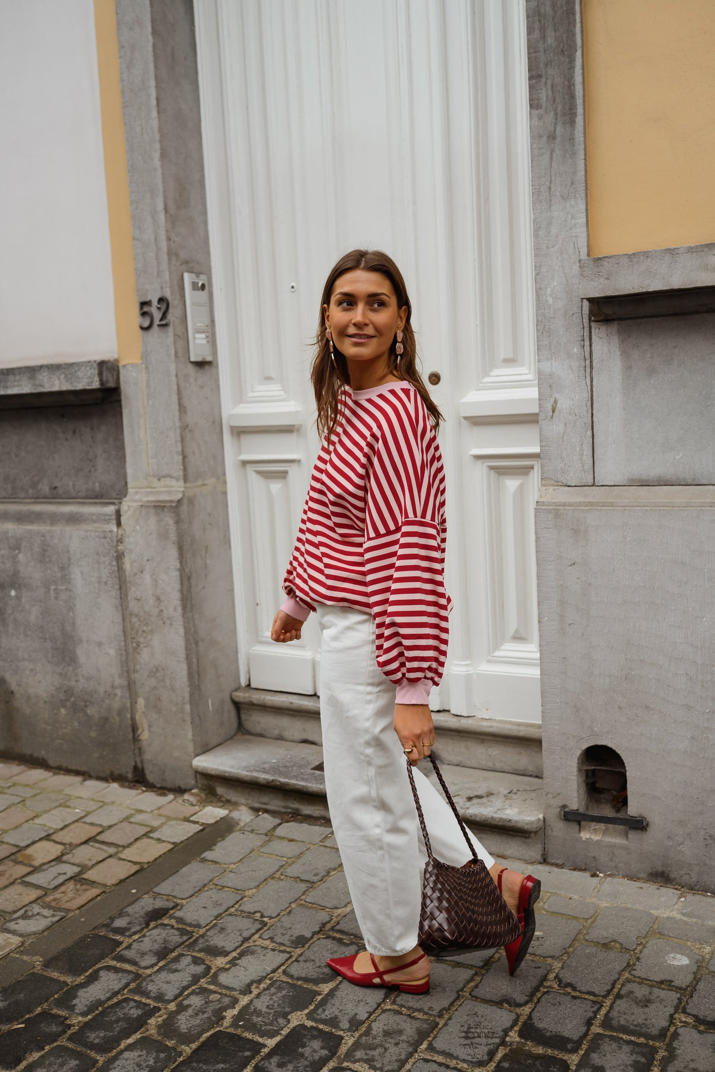 Red and Pink Livia Sweater