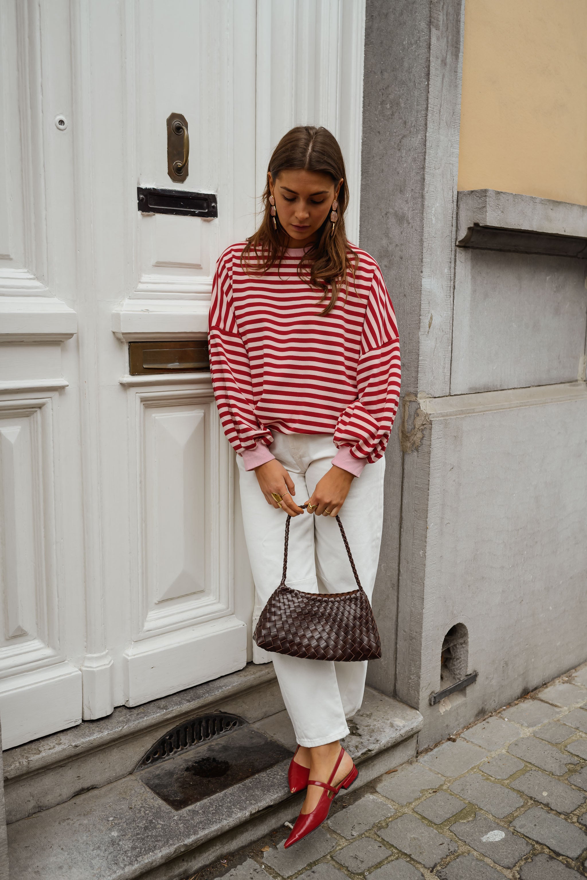 Red and Pink Livia Sweater
