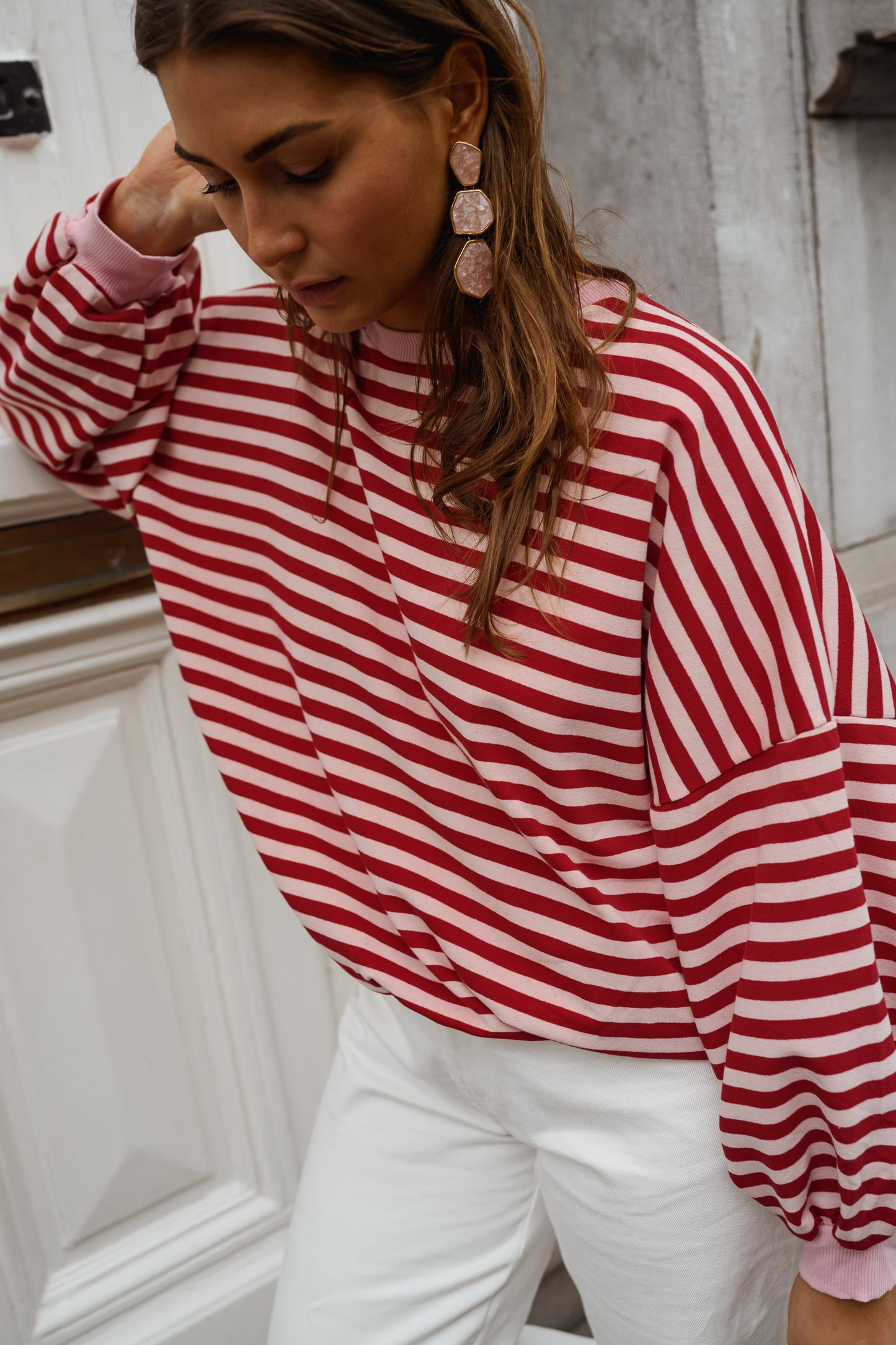 Red and Pink Livia Sweater