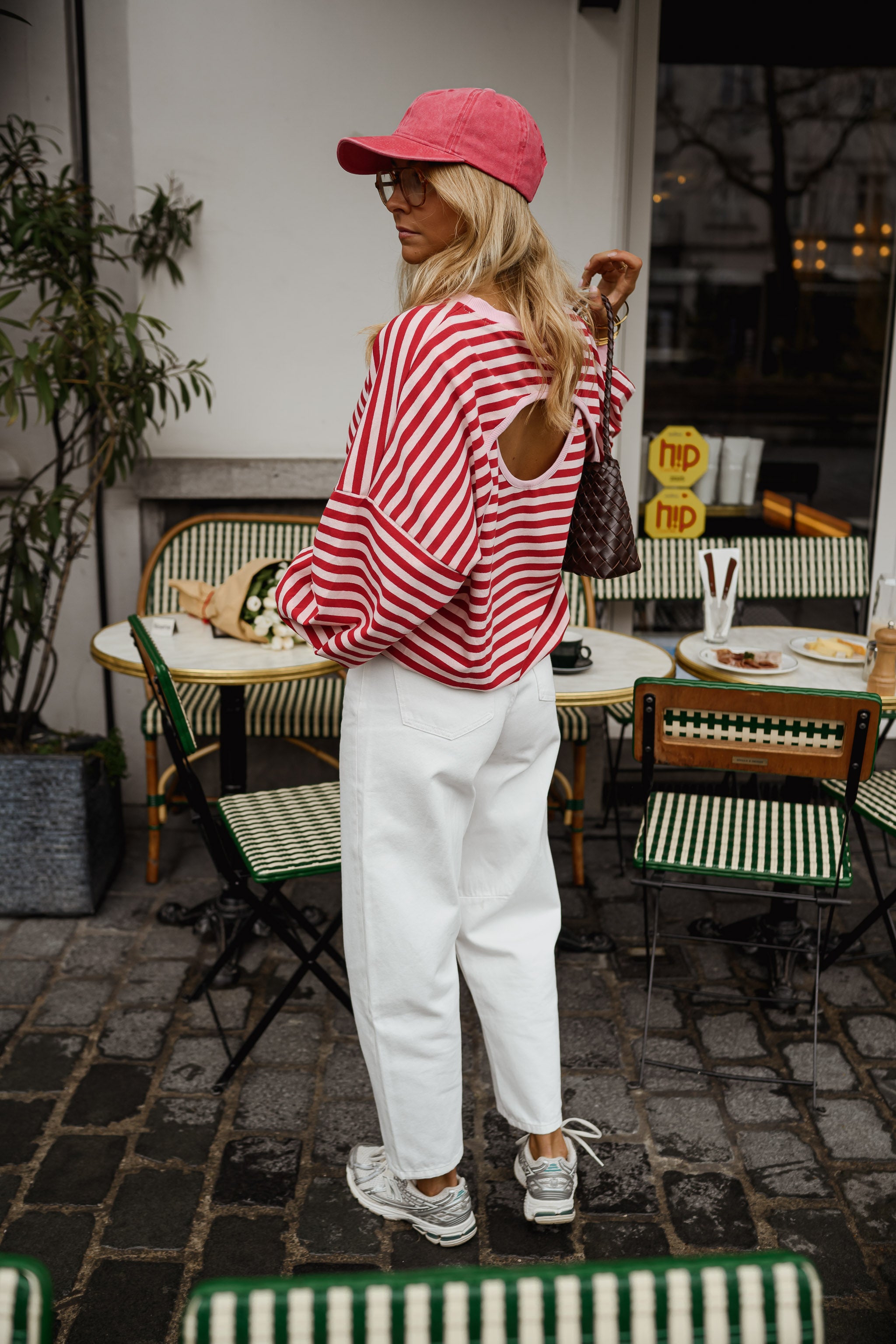 Red and Pink Livia Sweater