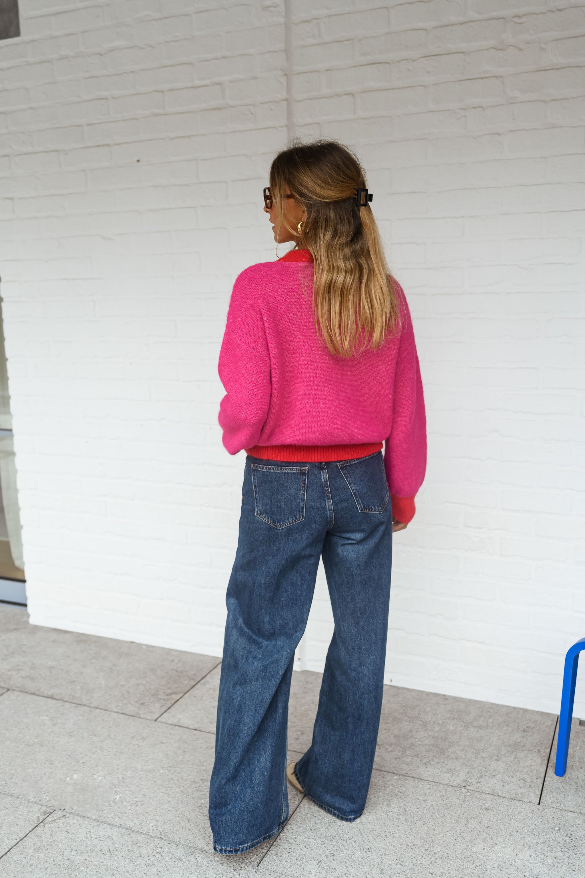 Red and Pink Victoire Sweater