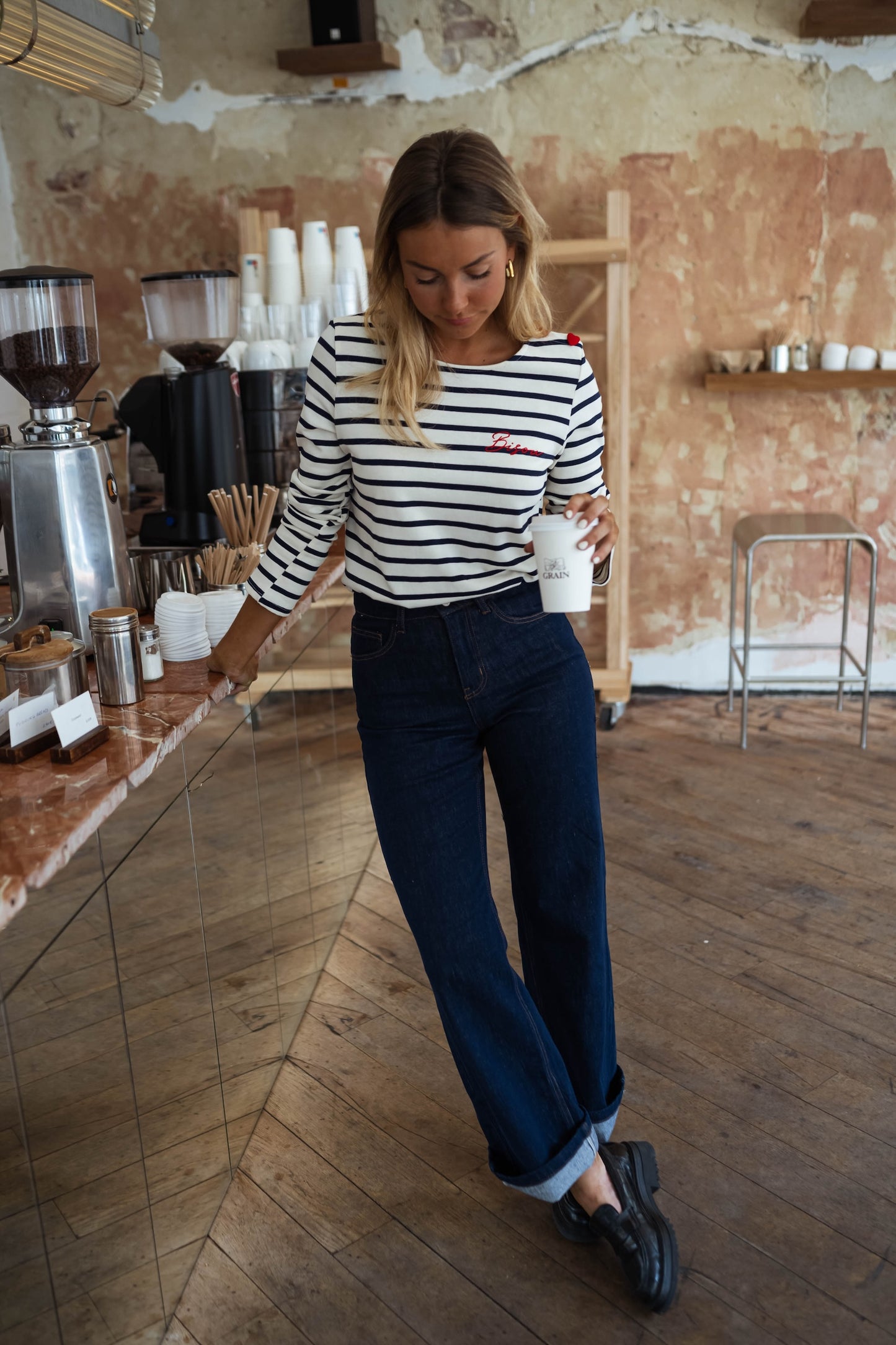 Striped Kiss T-shirt