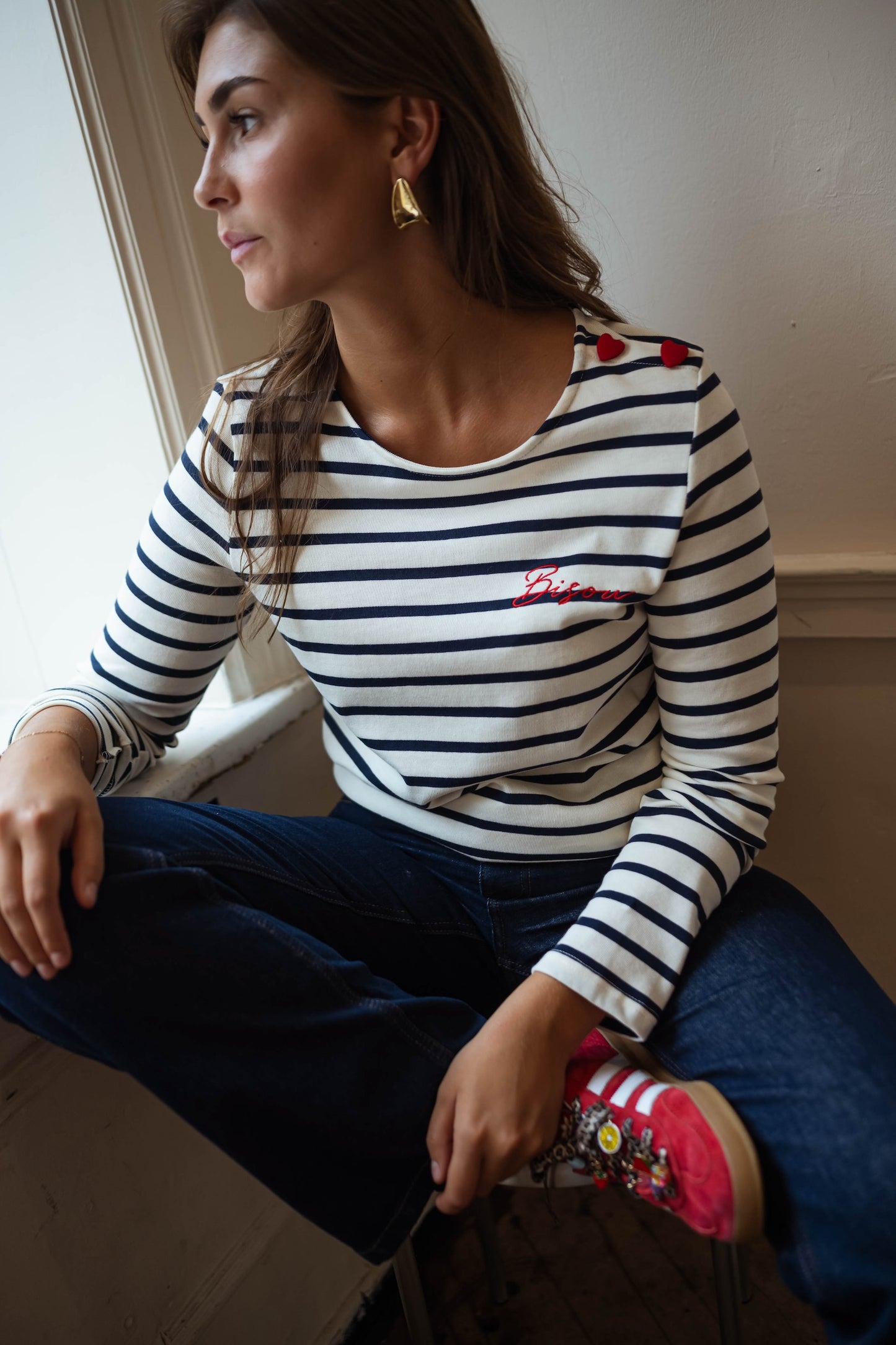 Striped Kiss T-shirt