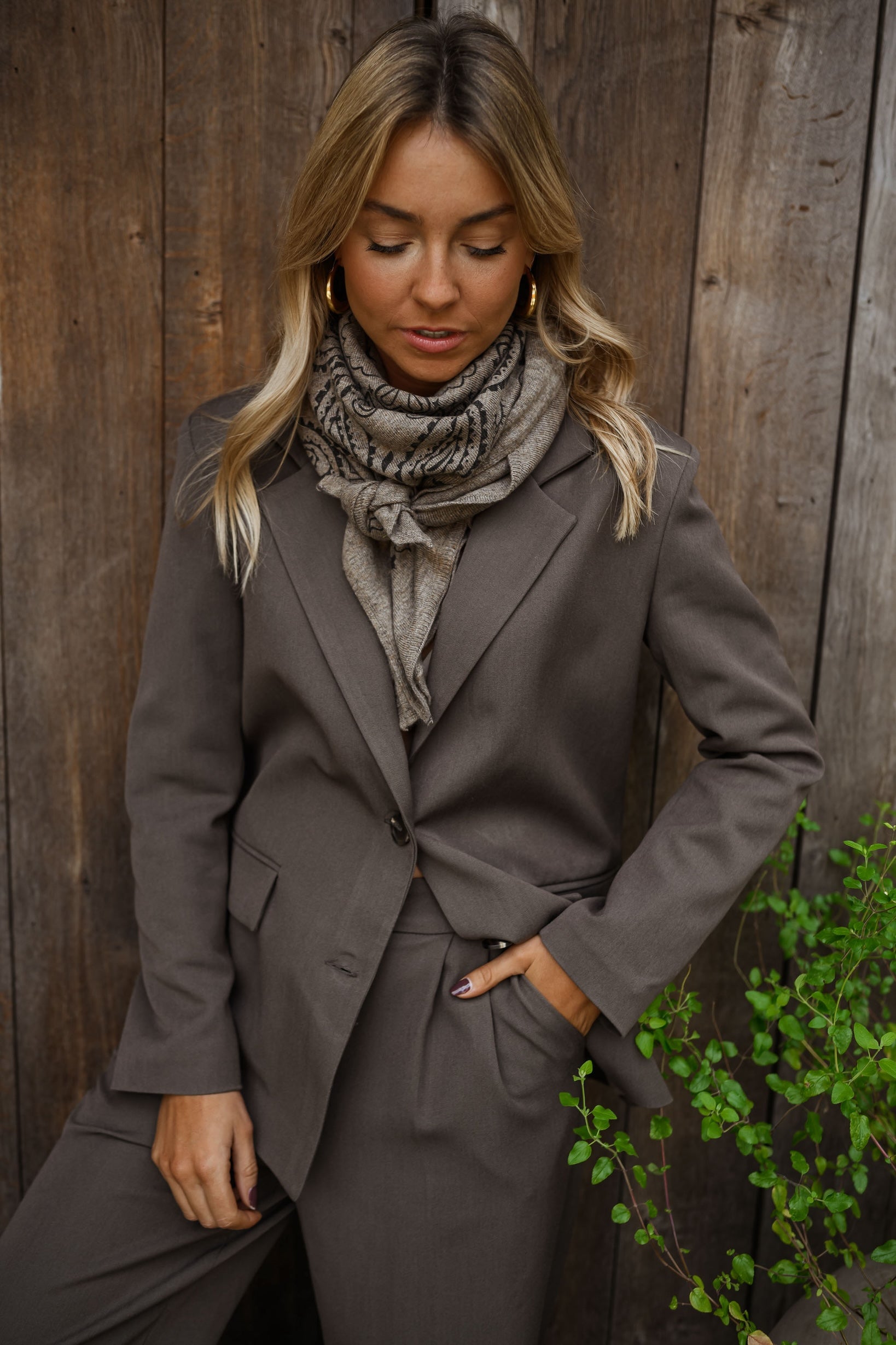 Taupe Bossy Blazer