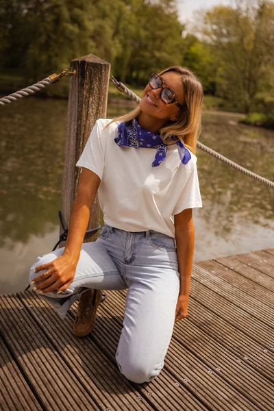White Bandana T-Shirt – Easy Clothes North America