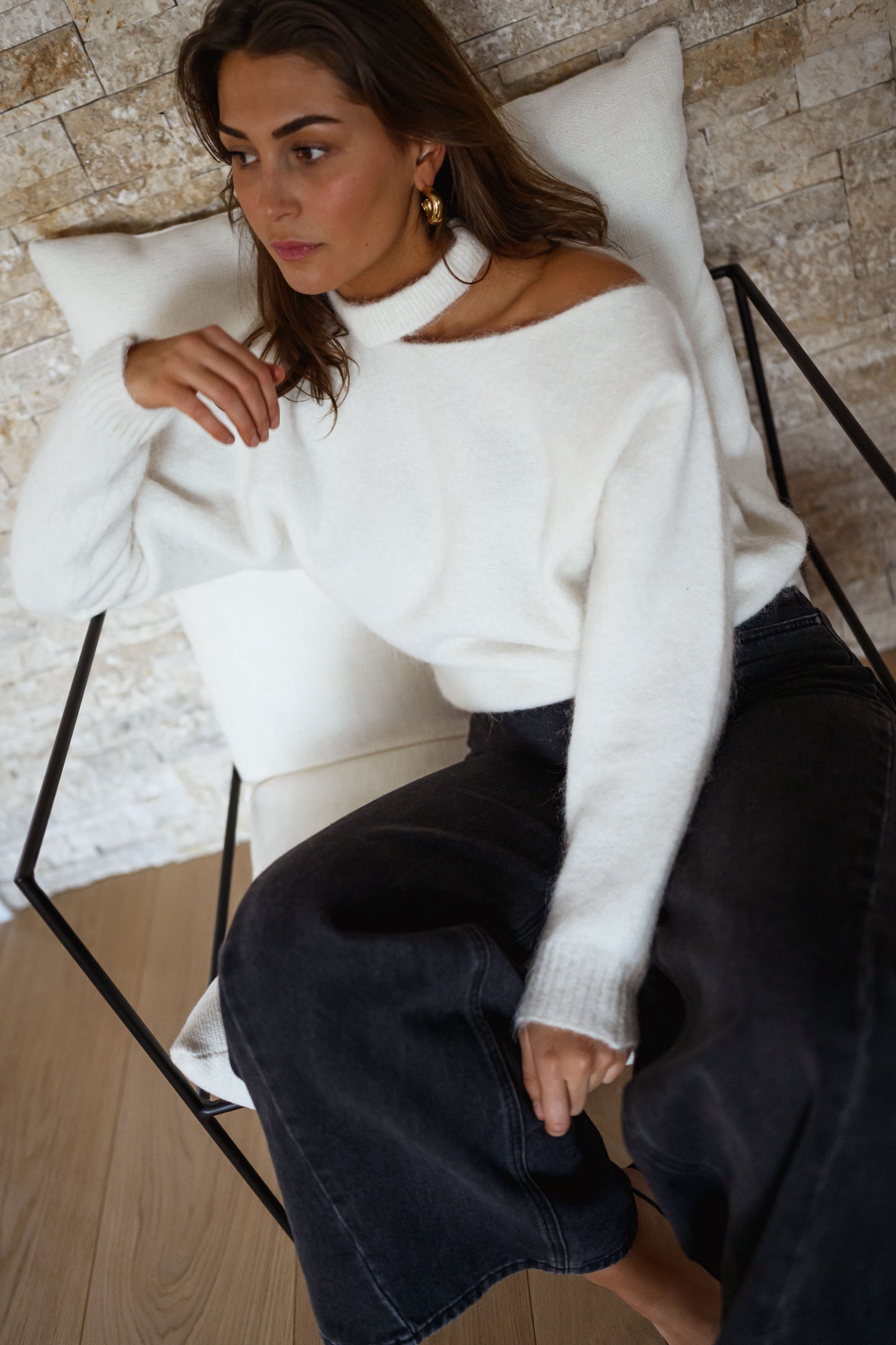 White Nuala Sweater