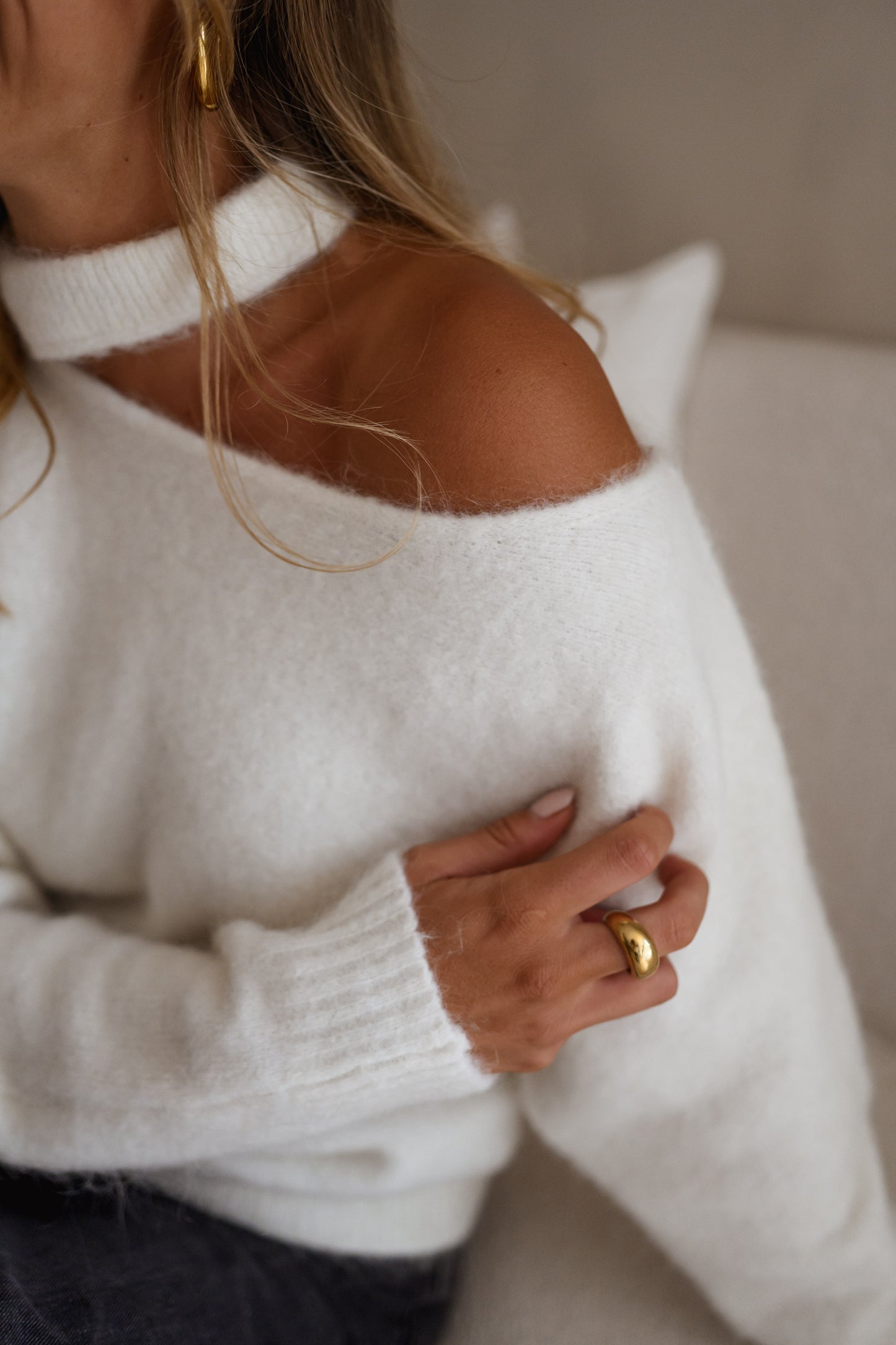 White Nuala Sweater