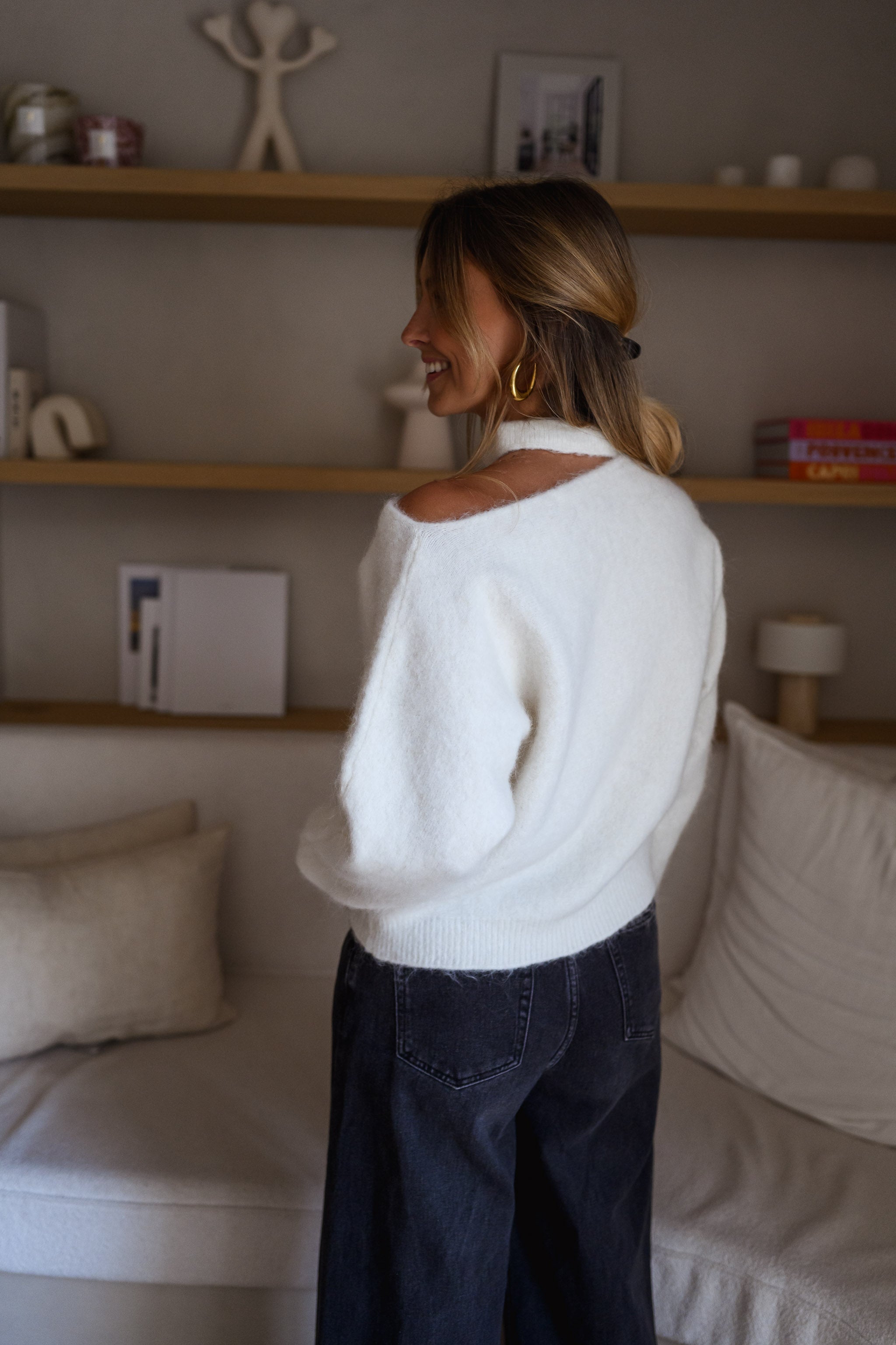 White Nuala Sweater