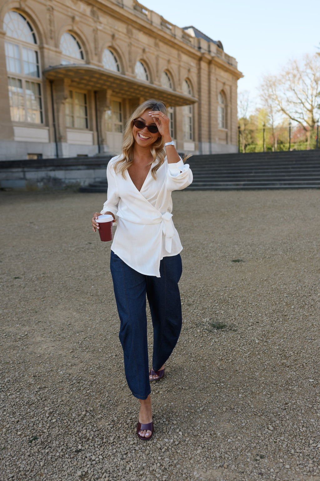 White Ophe Wrap Blouse | Easy Clothes | Easy Clothes North America