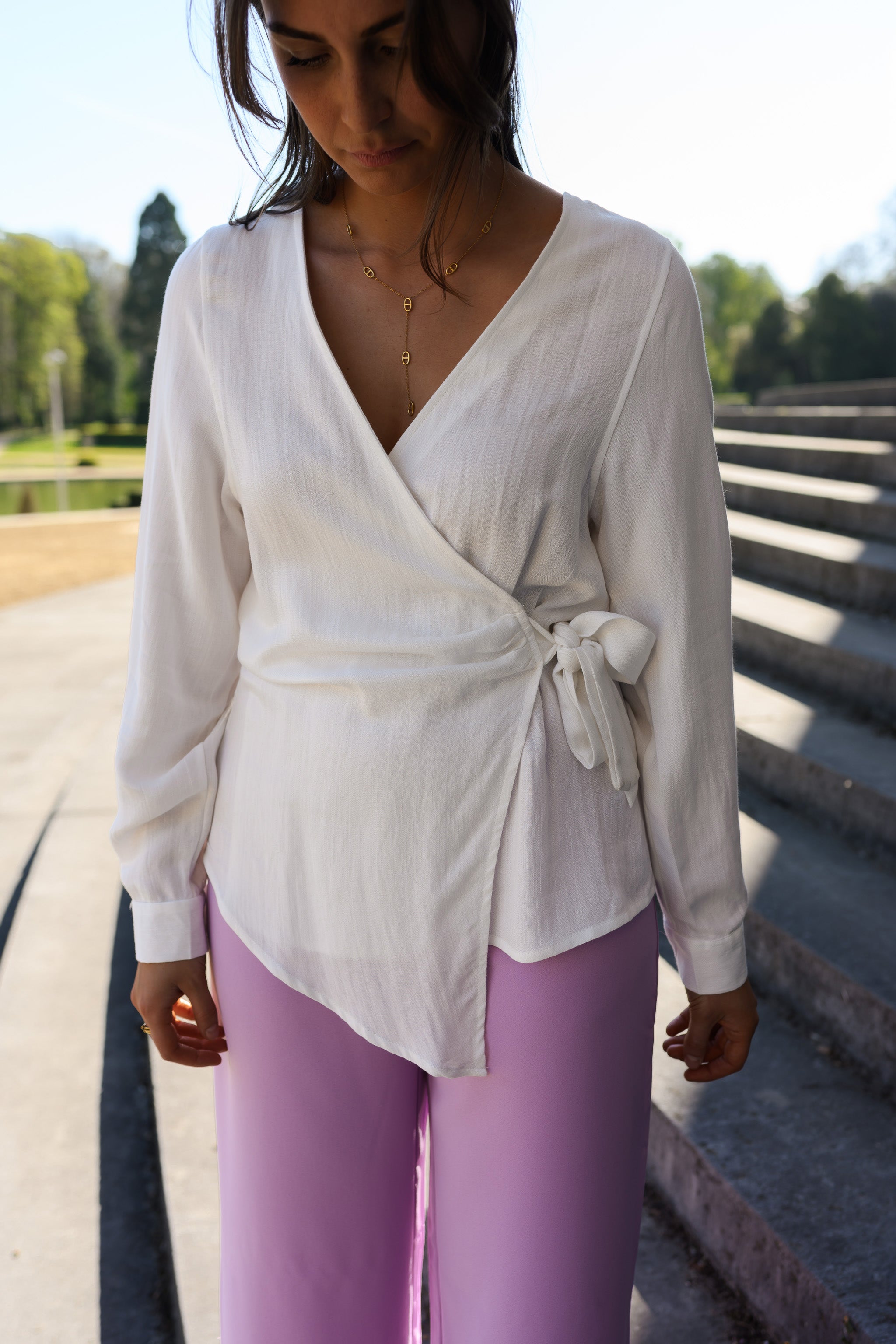 White Ophe Blouse