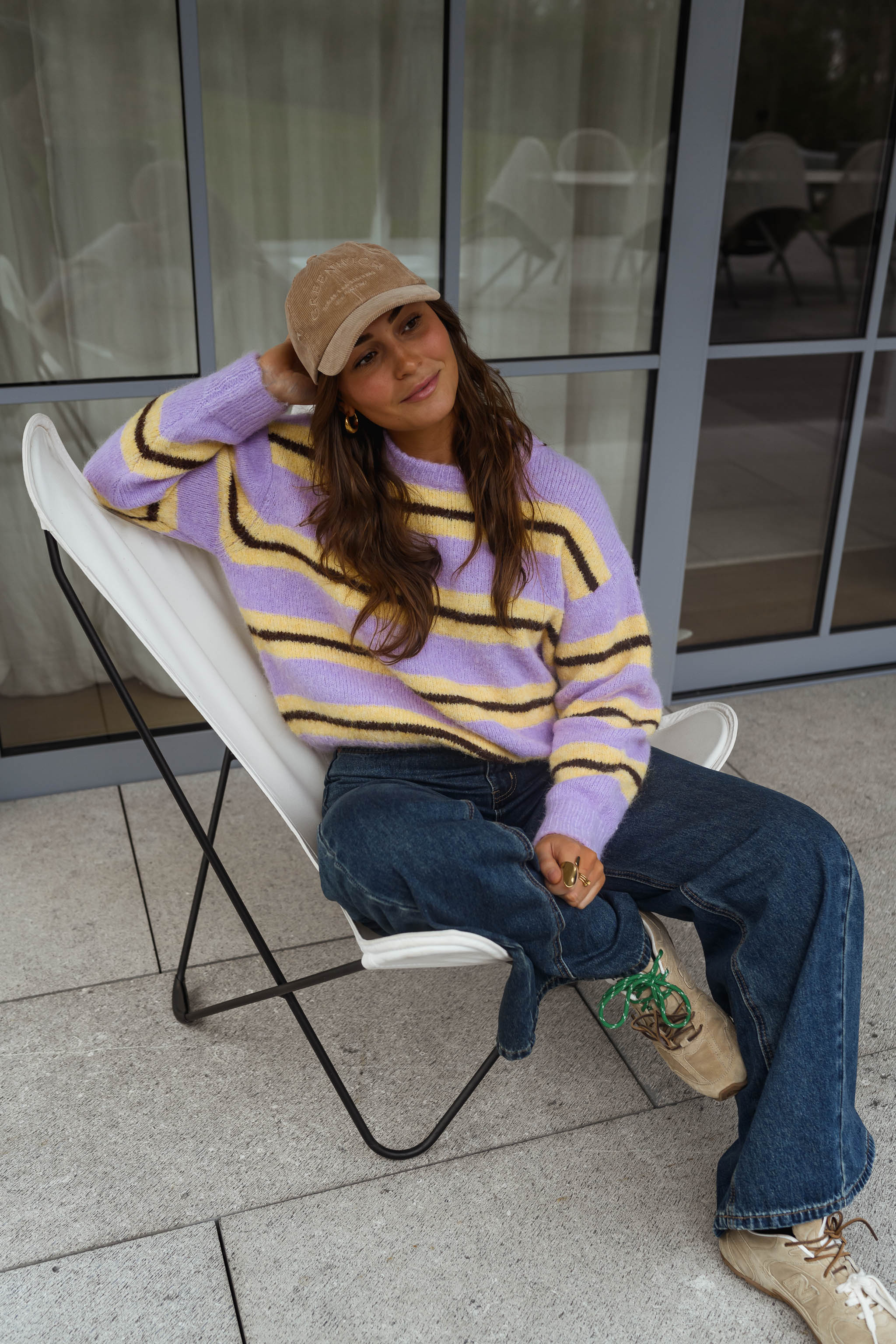Yellow Striped Esma Sweater