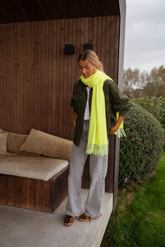 Yellow Cashmere Ronald Scarf