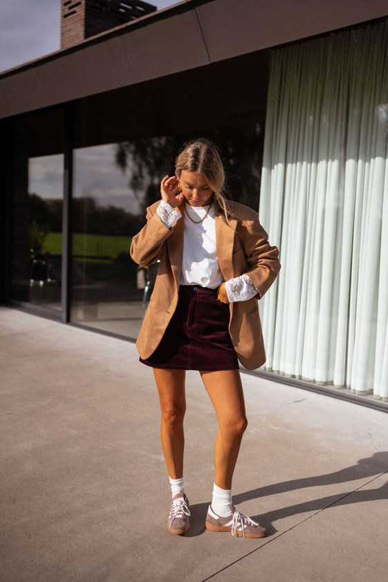 Burgundy Frederik Skirt – Easy Clothes North America