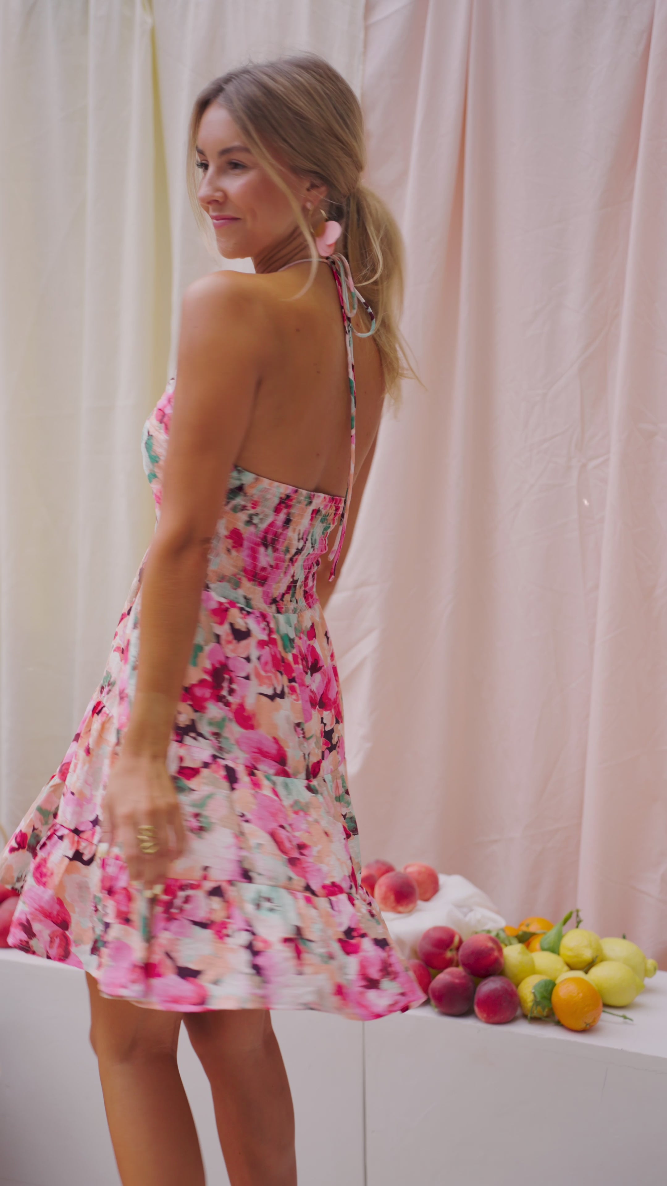 Alicia Dress Light Blue Floral