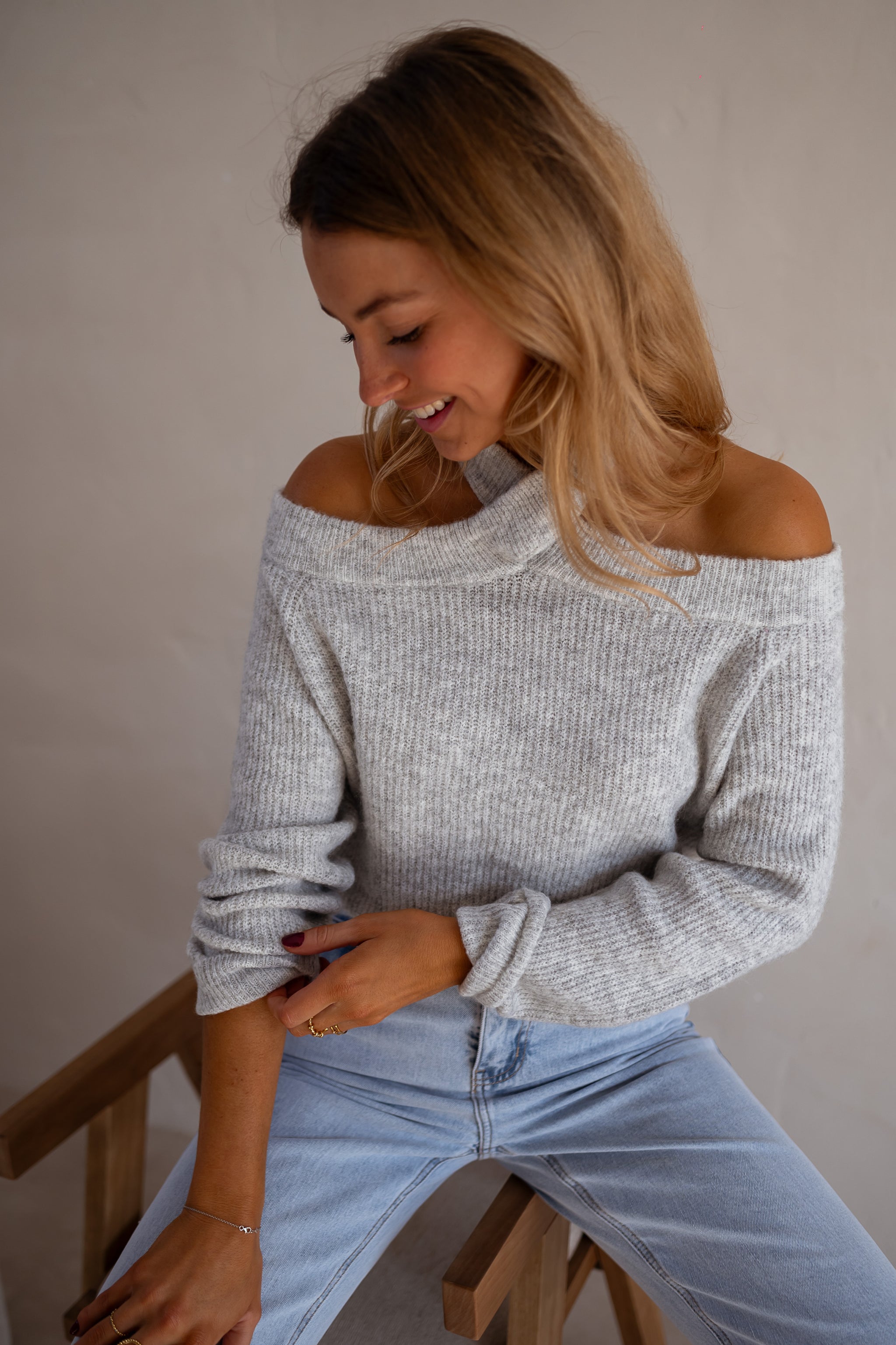 Grey Piper Sweater